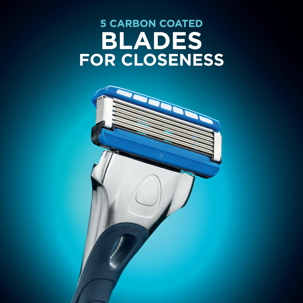 Wilkinson Hydro 5 Skin Protection Razor, 13 Blade Refills, Enriched Lubricating Band with Pro Vitamin B5, Multicolor (1 Count, Box)