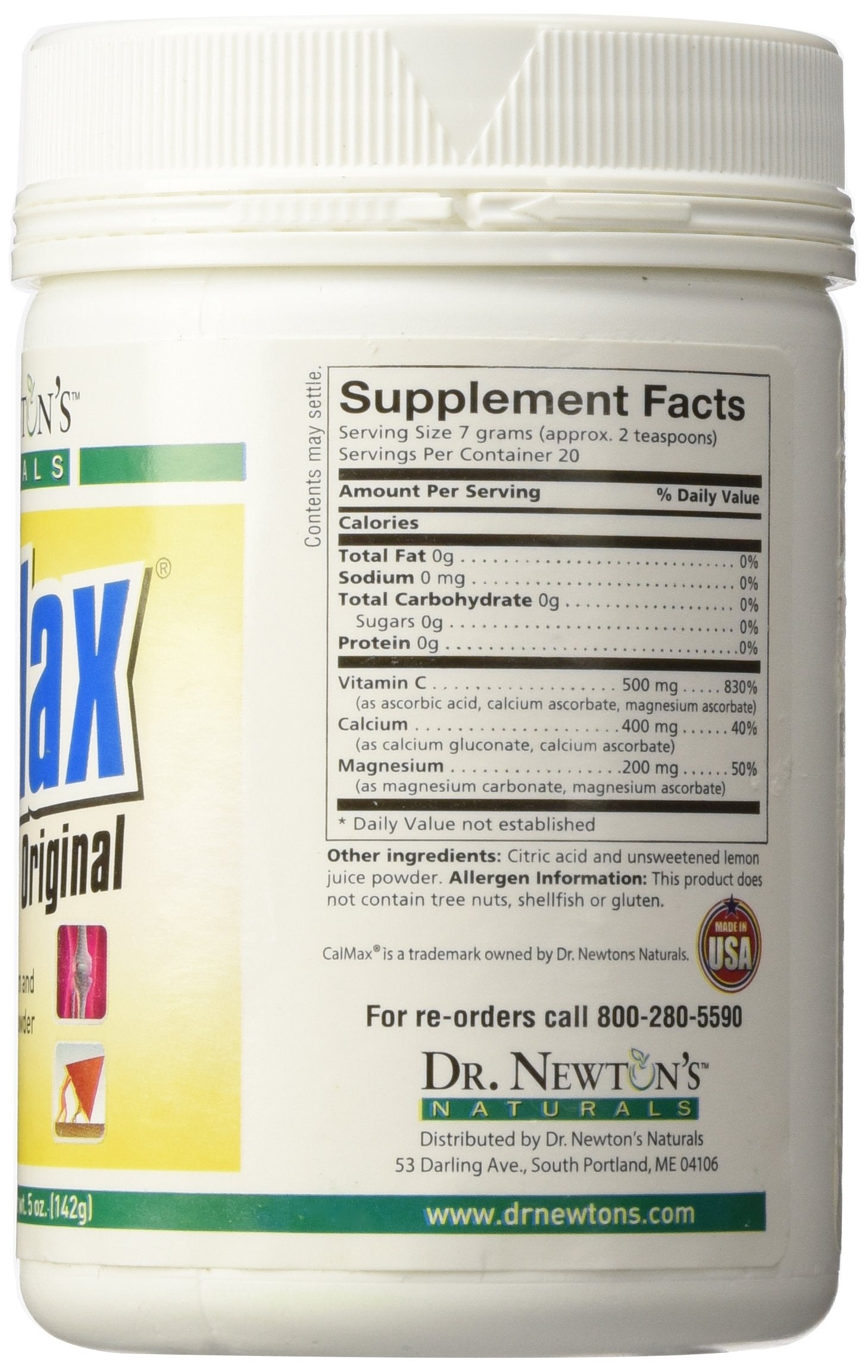 Dr Newtons Naturals CalMax Calcium Magnesium Vit C