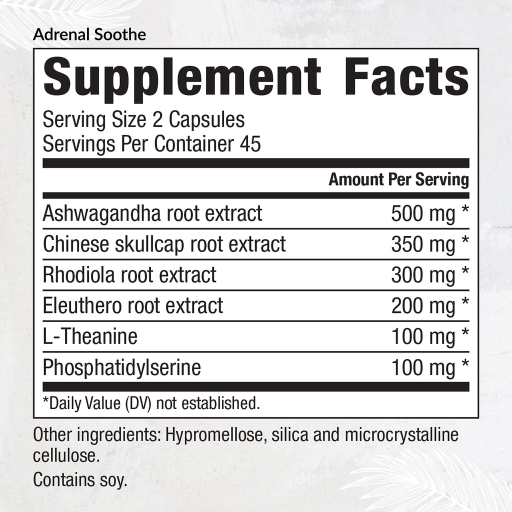 Equilife Adrenal Soothe - Balance Cortisol & Sleep Support - 90 Capsules