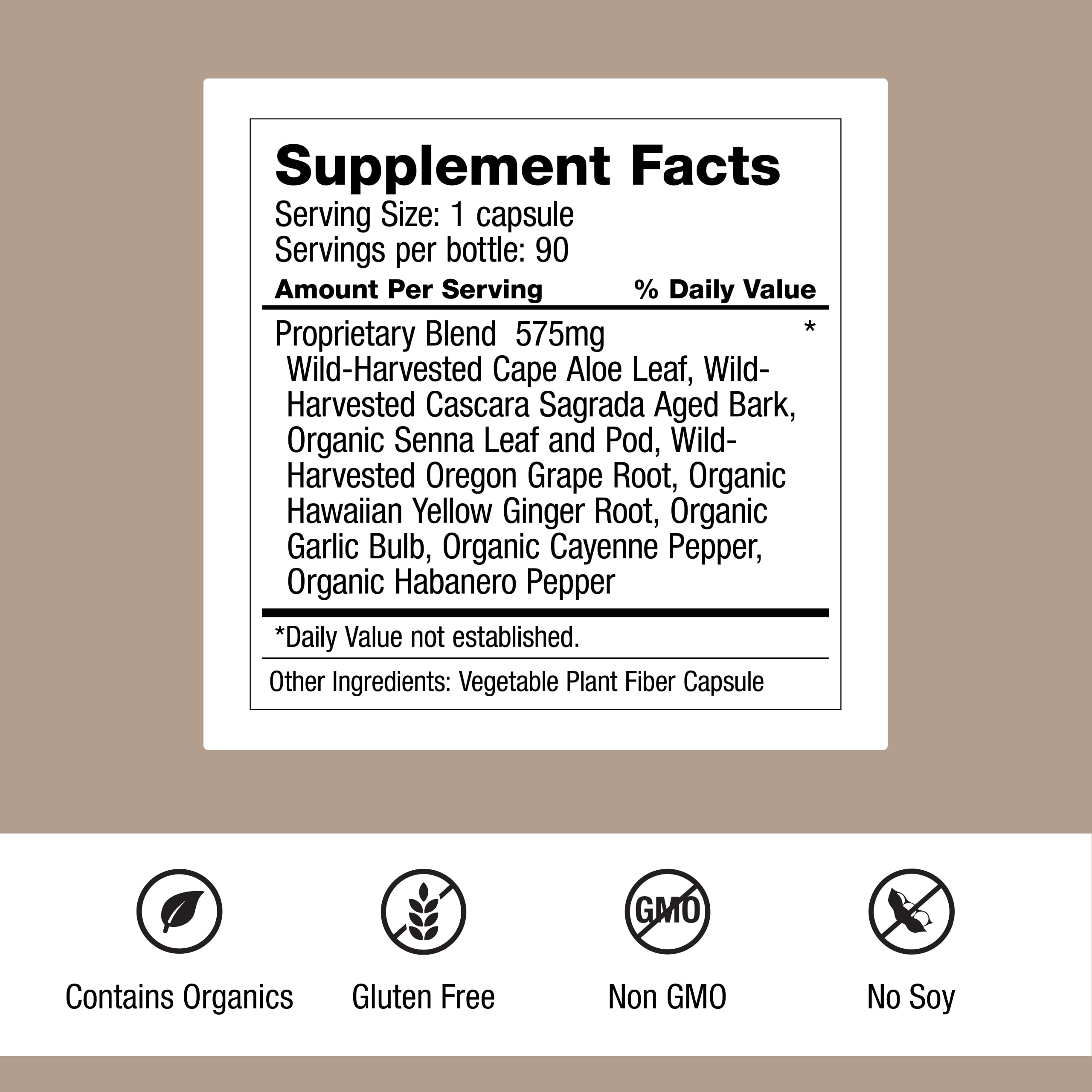 Dr. Schulze's Intestinal Formula #1 - Bowel Movement Supplement for Colon Health Support - Bloating & Constipation Relief- Intestinal Cleanse - All-Natural - Plant-Based - Vegan - 90 Count