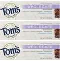 Tom's of Maine Natural Whole Care Toothpaste with Fluoride, Cinnamon Clove, 3 Count