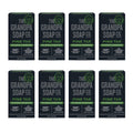 The Grandpa Soap Company Pine Tar Bar Soap for Men- Made With Pine Tar Oil, 3 in 1 Cleanser Deodorizer and Moisturizer, Dermatologist Tested, Safe for Sensitive Skin, 4.25 Oz, 8 Pack