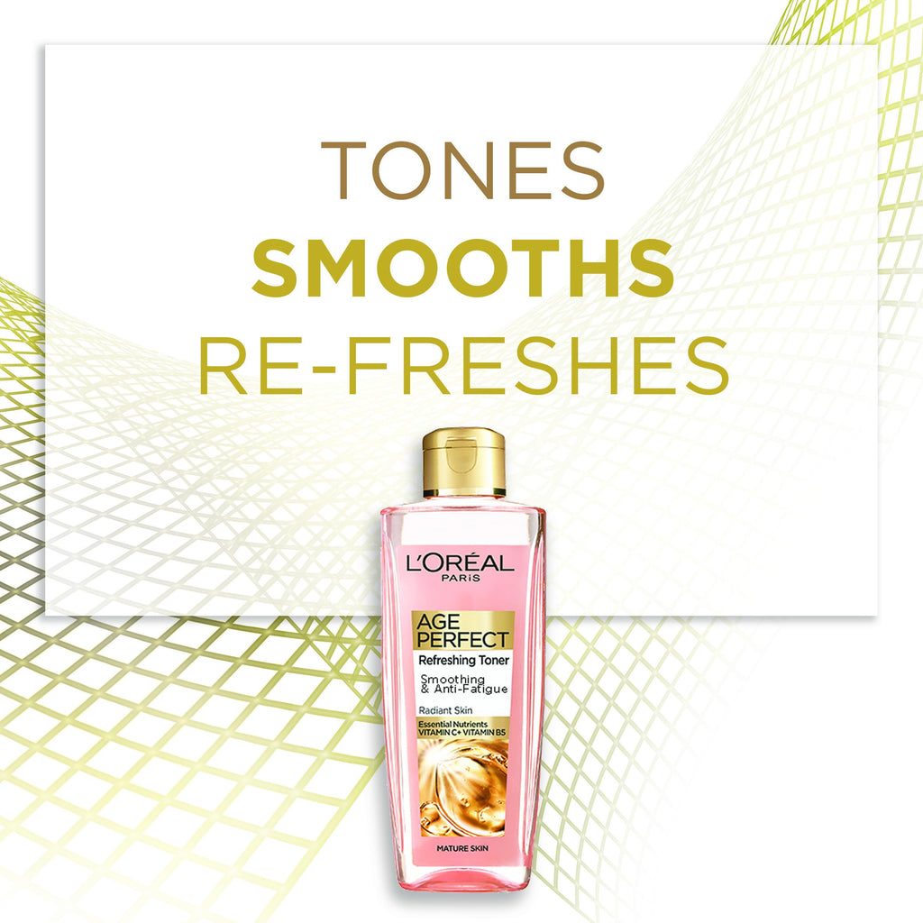 L'Oreal Paris Smoothing Toner, Age Perfect, with Vitamin C, 200ml