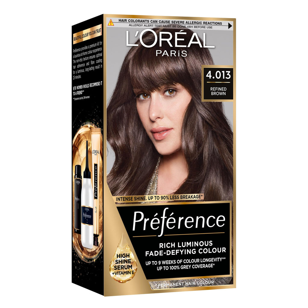 L'Oreal Paris Preference Permanent Luminous Hair Colour, 4.013 Paris