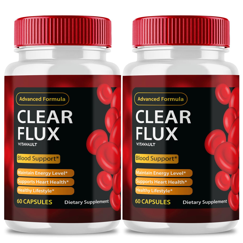 Clear Flux Supplement, Super Boost Clear Flux Supplement, Clear Flux Pills, Official Formula, Premium Support to Maintain Stable Levels & Healthy Circulation, Clear Flux Health Reviews (2 Pack)
