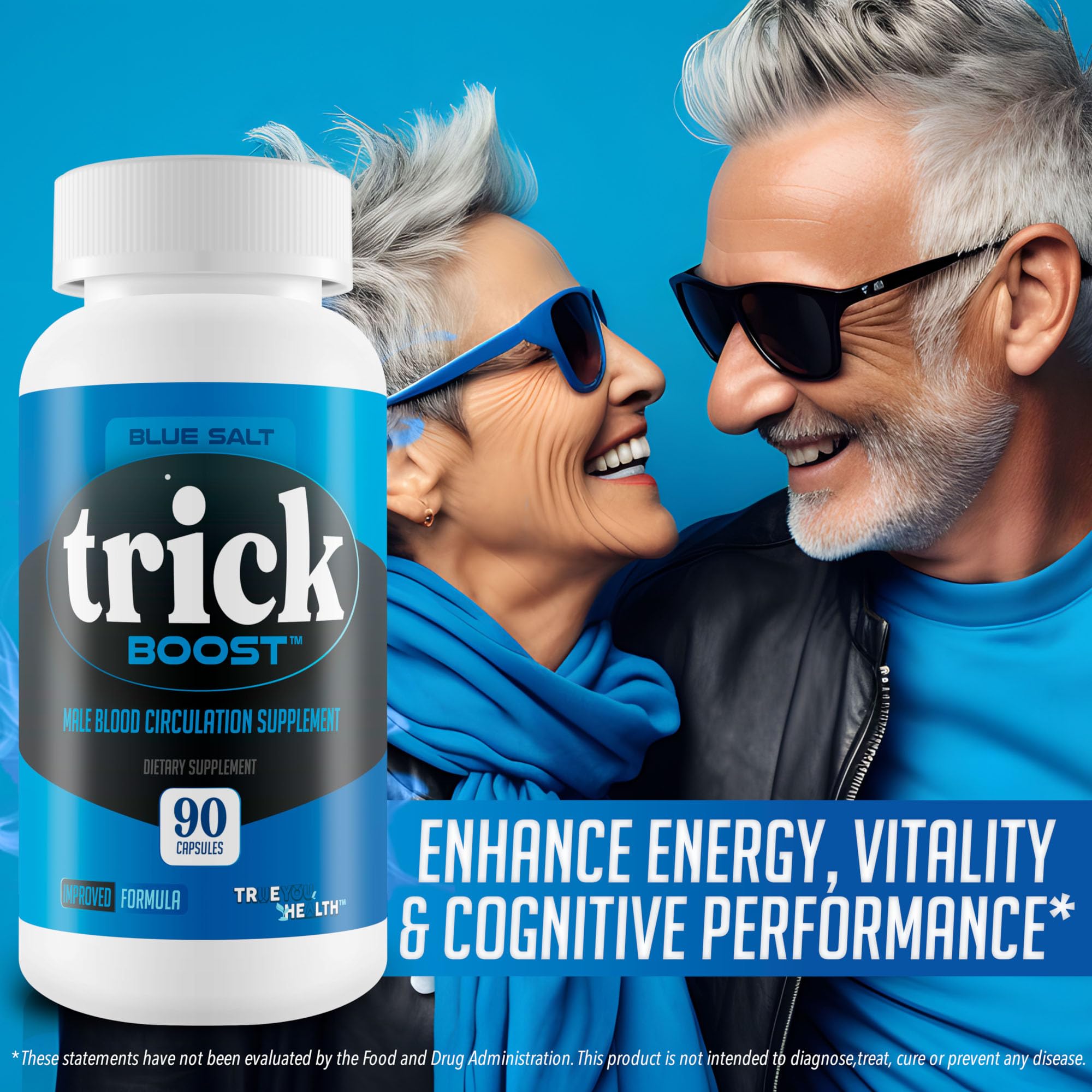 Blue Salt Trick Boost - Our Best Blood Flow Supplement - Poor Circulation Support - Better Blood Flow Care - Blood Circulation Titan Boost Dietary Supplement - Advanced Blood Flow 7 Simple Salt Trick
