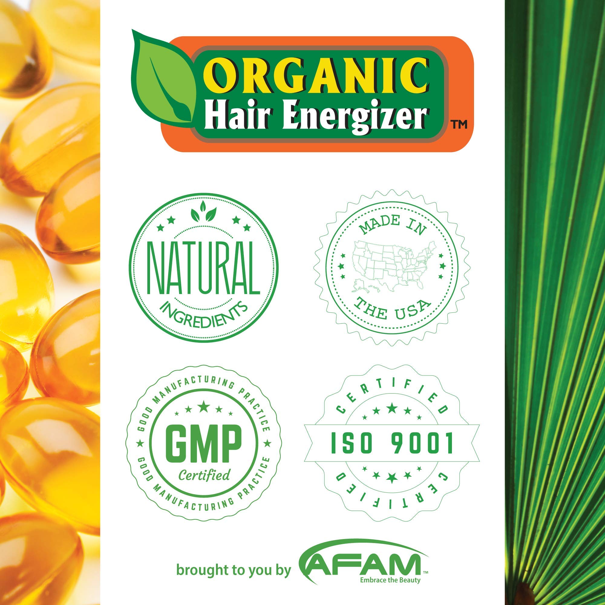 Organic Hair Energizer Hair Growth Booster 2 Oz