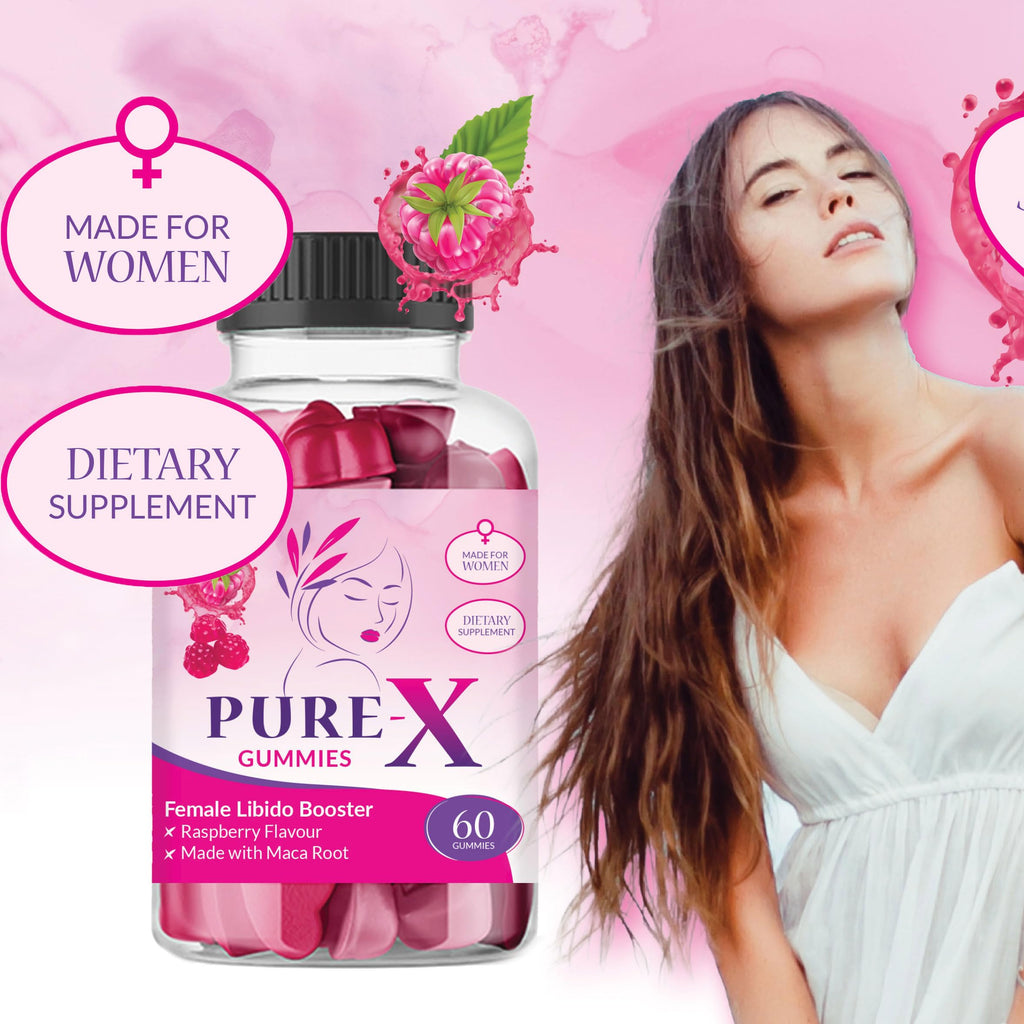 Pure X Gummies | Libido Boost for Women | with Maca Root | x60