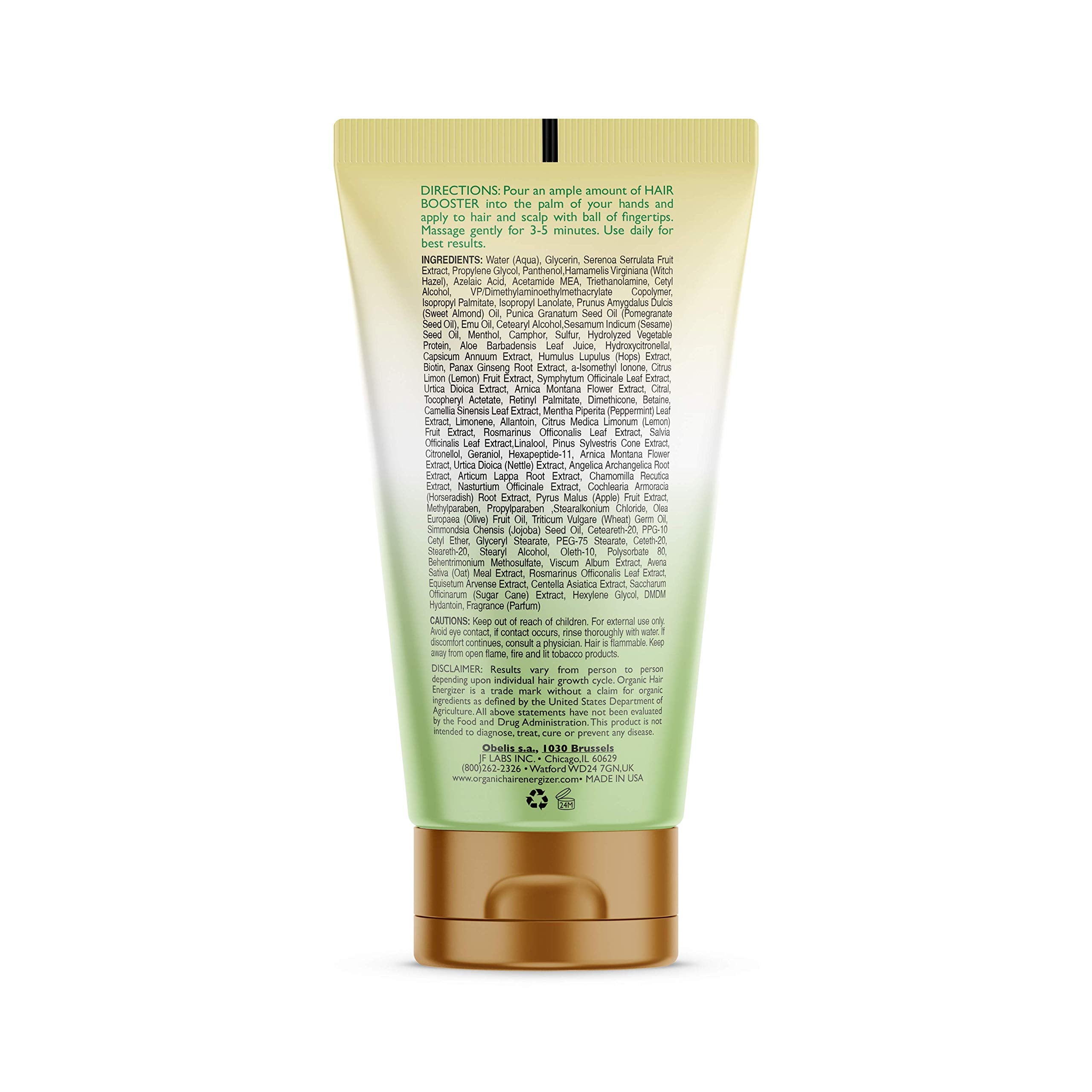 Organic Hair Energizer Hair Growth Booster 2 Oz