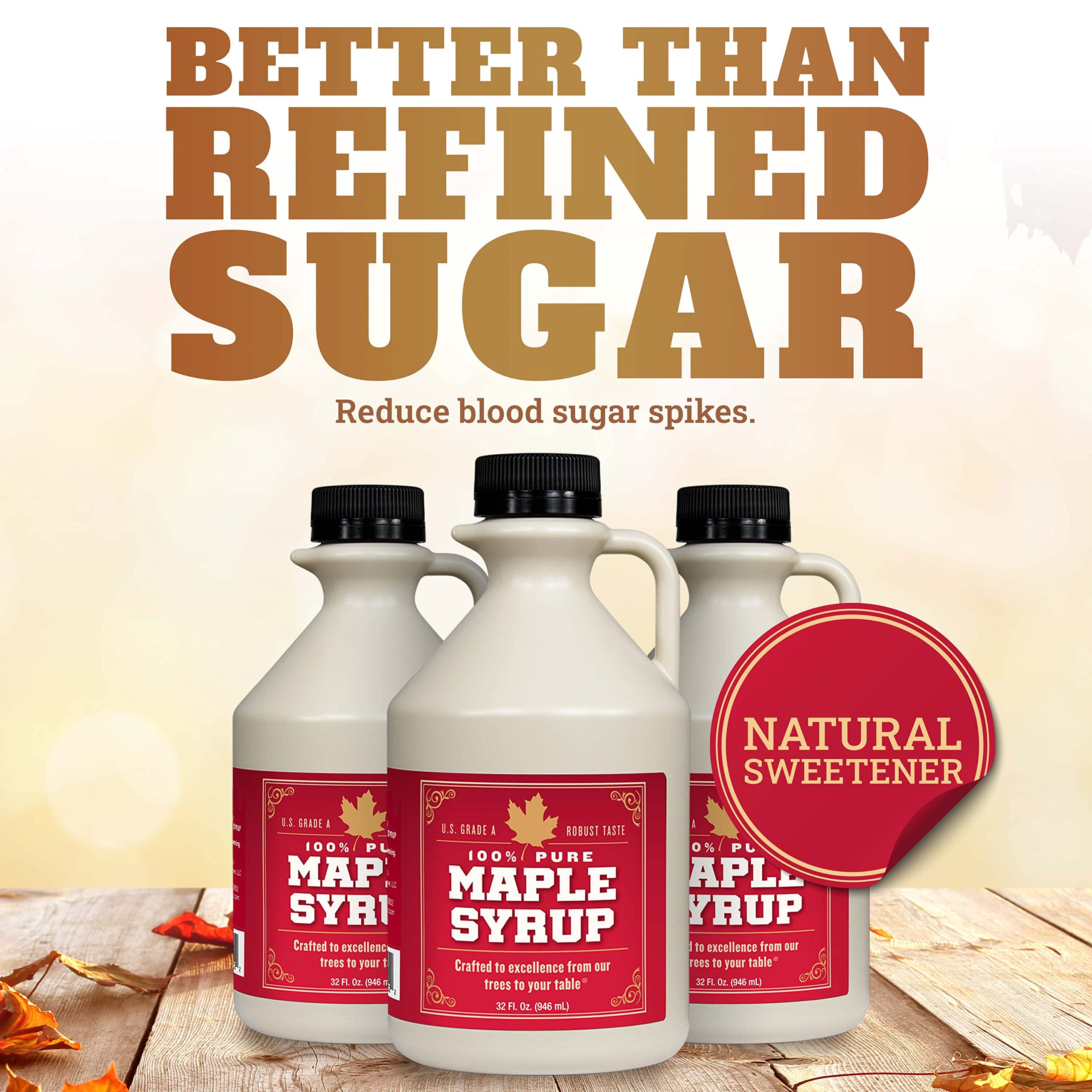 Grade B Maple Syrup 32 Oz Jug – 100% Pure Maple Syrup (Now Grade A Dark) Bold, Robust Flavor – Artisan Maple Syrup Gift – USA-Made Breakfast Syrups & Toppings by Lincoln County Reserve