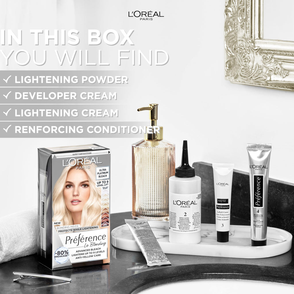 L'Oreal Paris Preference Permanent Luminous Hair Colour, Ultra Platinum