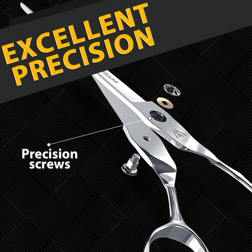 Sirabe HIGH-END Professional Barber Scissors, Ultra Sharp Blades, Hair Cutting Scissors Shears Haircut Scissors for Salon Hairdressing and Home Use