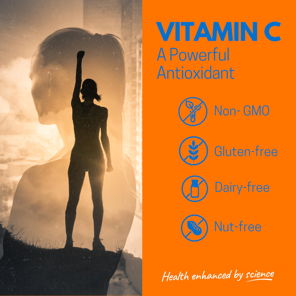 Effervescent Vitamin C Tablets, 20 Orange Flavoured Tablets, High Strength, Immune Support, Essential for Normal Collagen Formation, Vegan, Made by Northumbria Health