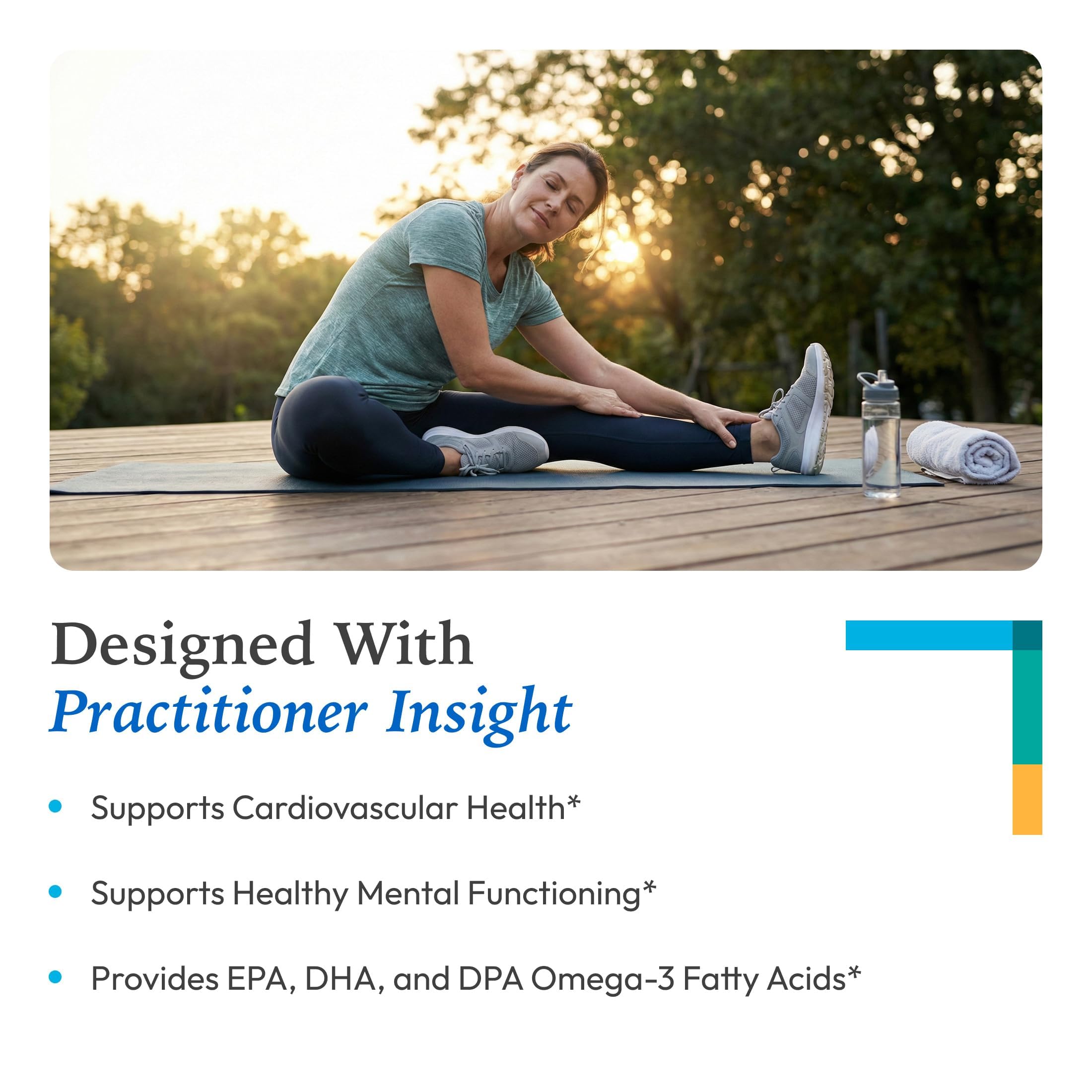 XYMOGEN Omega MonoPure 650 EC - Heart & Brain Support - DHA & EPA Omega-3 Fish Oil - Monoglyceride High Absorption Softgels - Enteric Coated - 60 Softgels