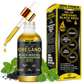 Oil Of Oregano With Black Seed Oil - 400 Servings, 2 in 1 Wild Organic Oregano Oil with Black Seed Oil for Immune & Digestive Support – Non-GMO, Gluten-Free Drops – Herbal Wellness Supplement