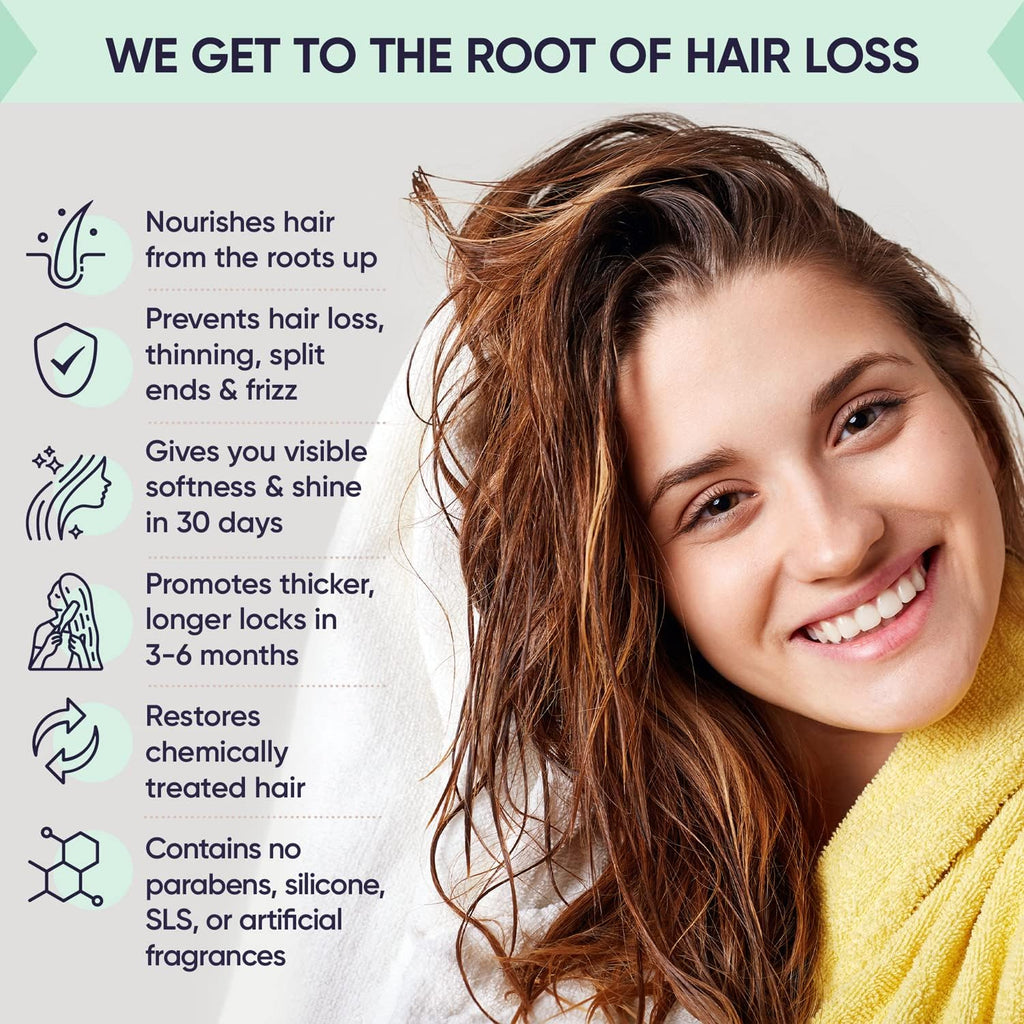 Moerie Mineral Shampoo – For Longer, Thicker, Fuller Hair - Vegan Products – Paraben Free Products – All Hair Types (Sale)