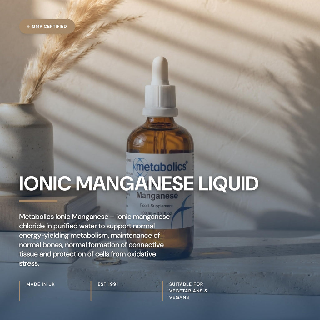 Ionic Manganese Liquid Supplement 100ml | Suitable for sublingual Consumption | Made in the UK | Nothing Added