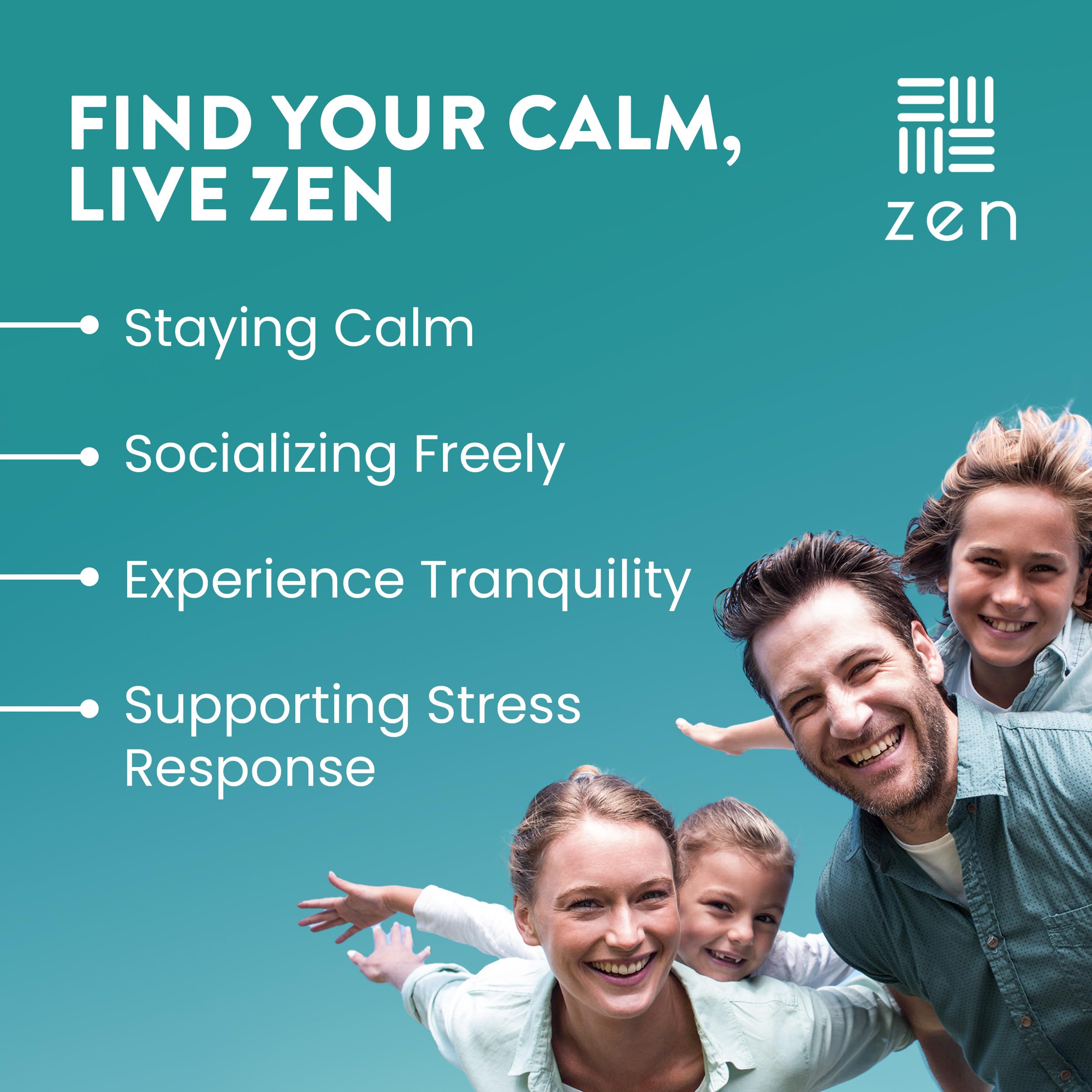 WellPath Zen Stress Relief Supplement + Mood Support | Calm, Stress & Energy Support | Ashwagandha Root, Rhodiola Rosea, L-Theanine, Lemon Balm | Herbal Capsules, 60 Ct