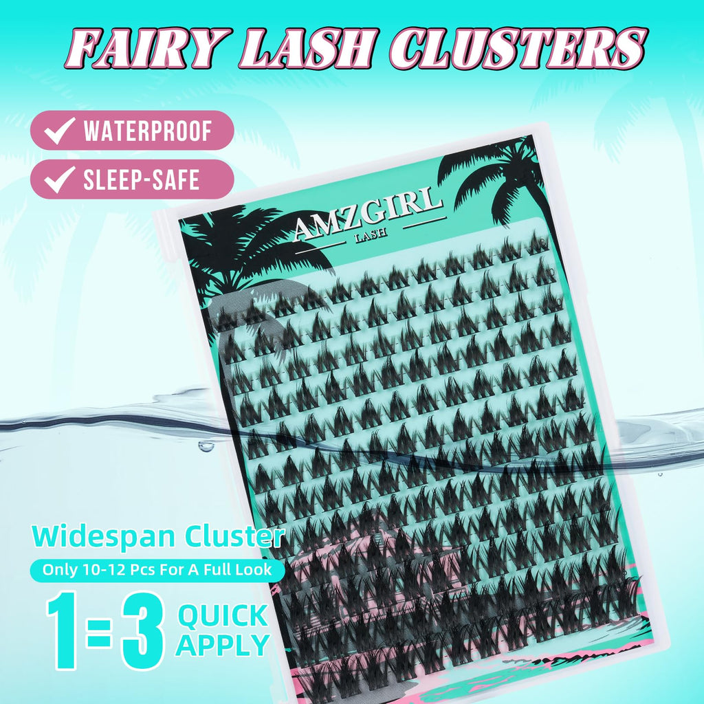 Manga Lash Clusters, C Curl Spiky Look