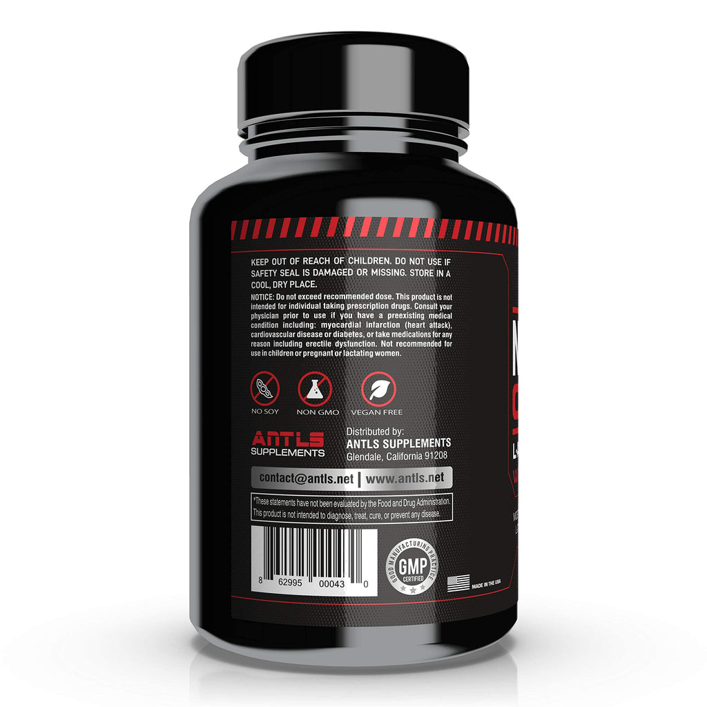 ANTLS Supplements Nitric Oxide Booster 4000mg L-Arginine L-Citrulline AAKG Beet Root Pre Workout Pills for Men Muscle Pump Performance Energy 180 Capsules