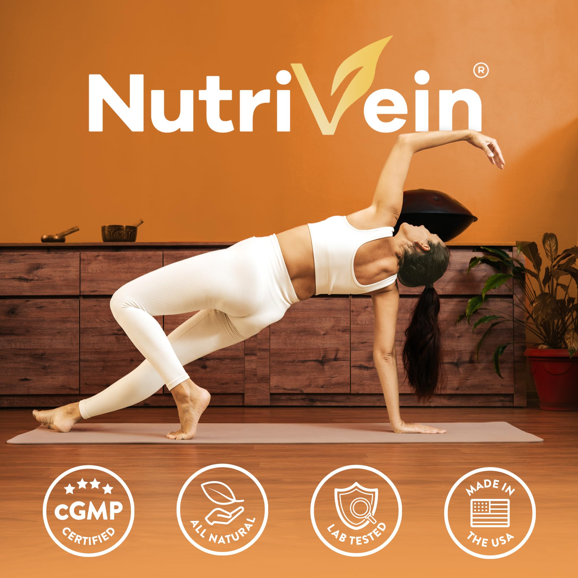 Nutrivein Premium Magtein Magnesium L-Threonate Supplement 2207 mg - 90 Caps (3 a Day): High-Absorption Magnesium Threonate for Brain, Sleep, Mood & Recovery
