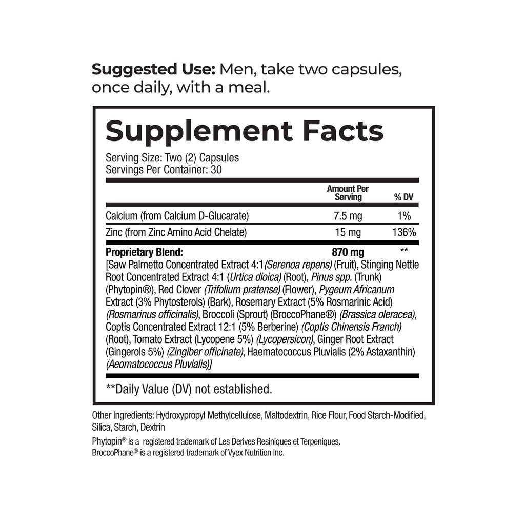 ProstaXan Saw Palmetto Supplement for Men’s Prostate and Bladder Health - 2 Bottles