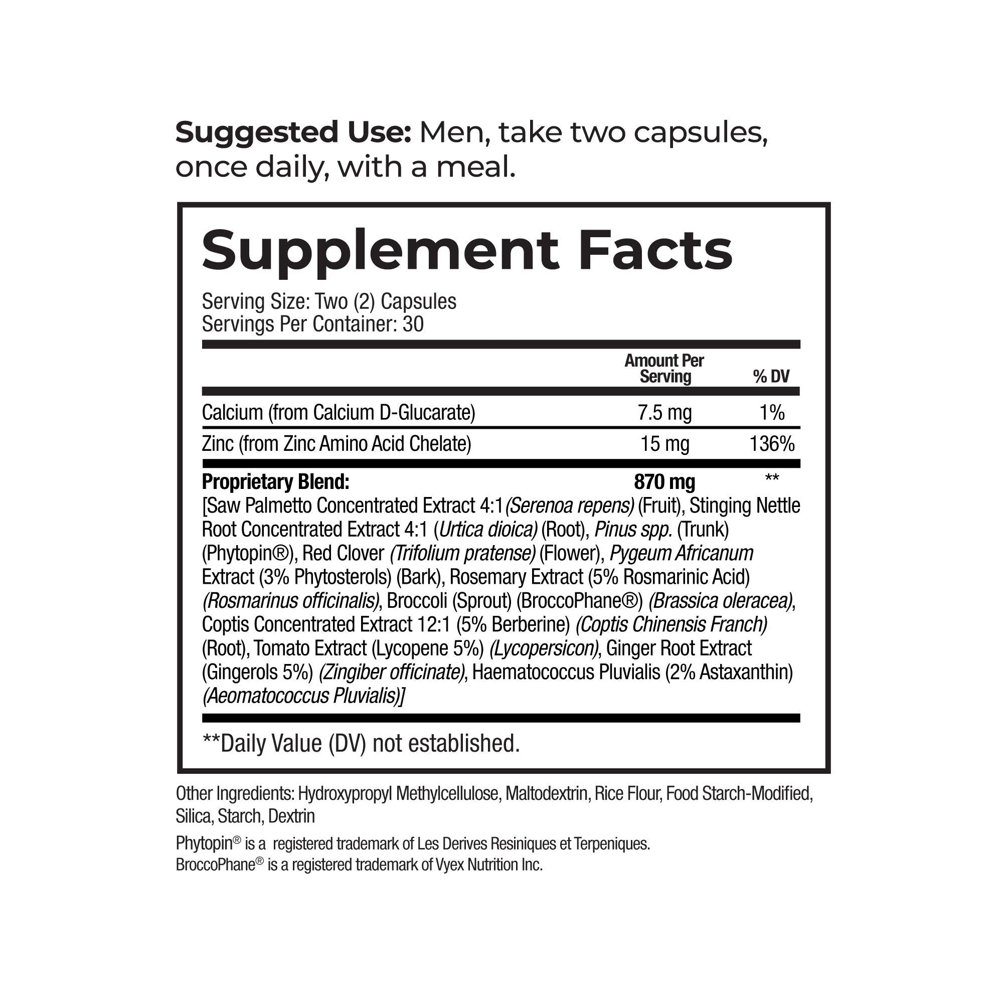 ProstaXan Saw Palmetto Supplement for Men’s Prostate and Bladder Health - 2 Bottles