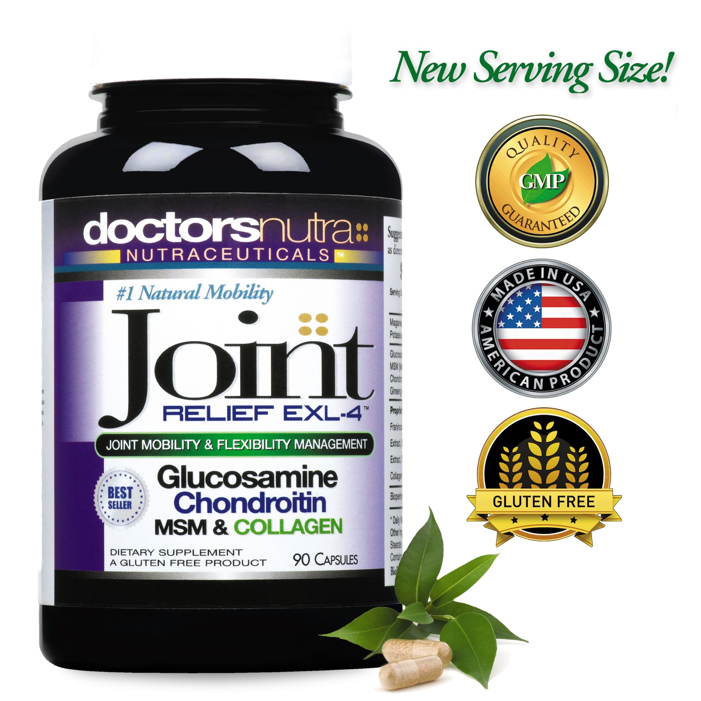 Doctors Nutra Nutraceuticals Joint Support Supplement (Pack of 2) with Glucosamine, Chondroitin, MSM and Turmeric