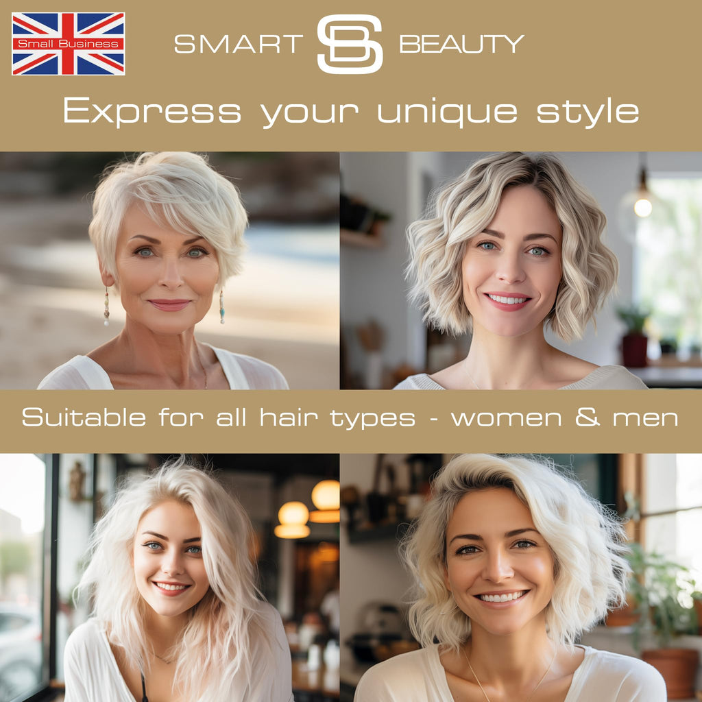 Platinum Blonde Hair Dye with added Plex Hair Care Conditioner, Permanent Hair Colour with Natural Platinum Hair Toner for Blonde Hair, Vegan Hair Dye, Cruelty-Free - Smart Beauty (Pack of 2)