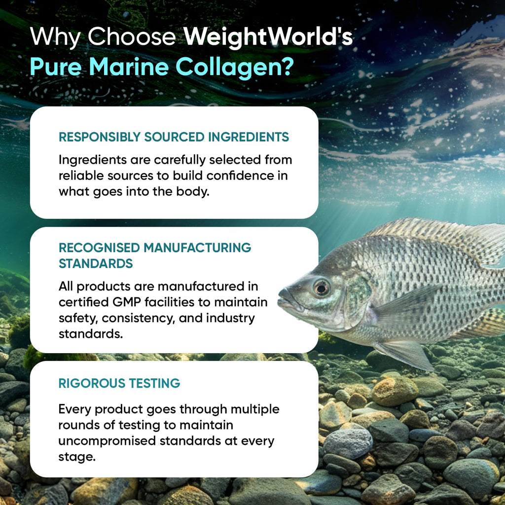 Pure Marine Collagen Capsules - 120 Capsules - 1200mg - 2 Months Supply