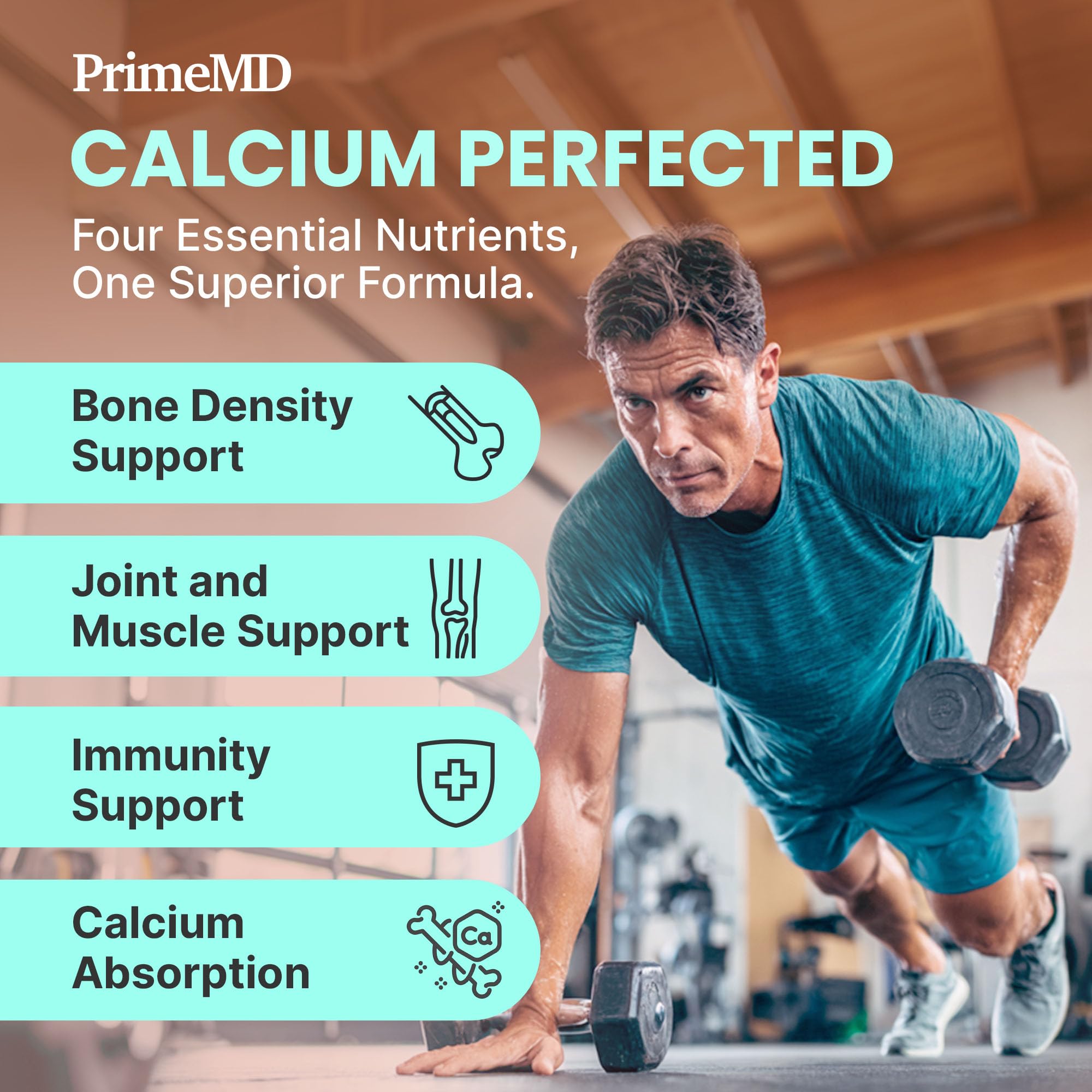 4-in-1 Calcium Supplements for Women and Men - Calcium with Vitamin D3 K2 5000 IU Supplement, 601mg per Serving for Heart, Bones & Body Defenses - Gluten-Free, Vegan-Friendly (240 ct)