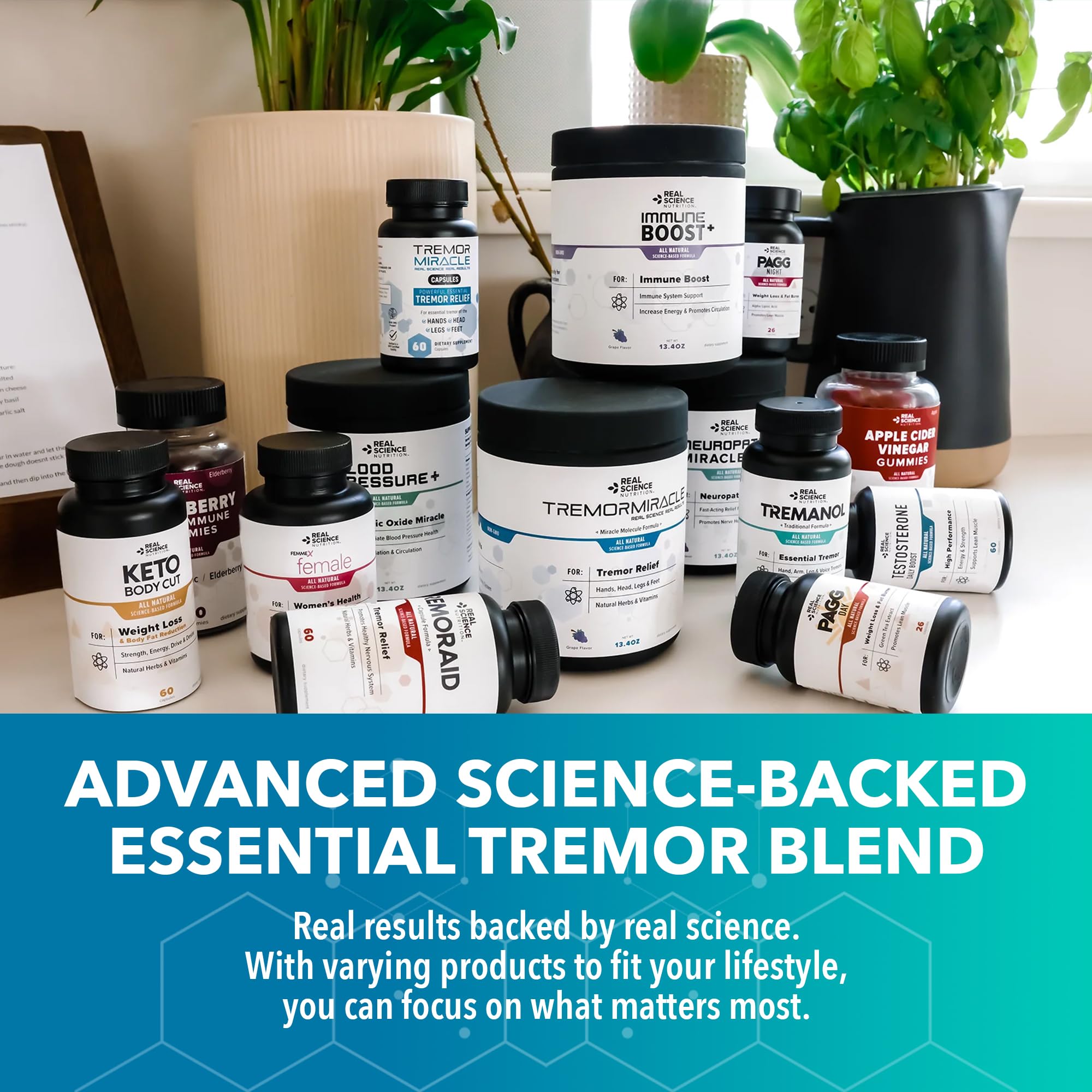 Tremanol Natural Aid Essential Tremor Relief Herbal Supplement for Neurological Support - Includes Vitamin B2 & B12, Passionflower & Skullcap for Hand Tremor Aids - Made in USA, 60 Caps