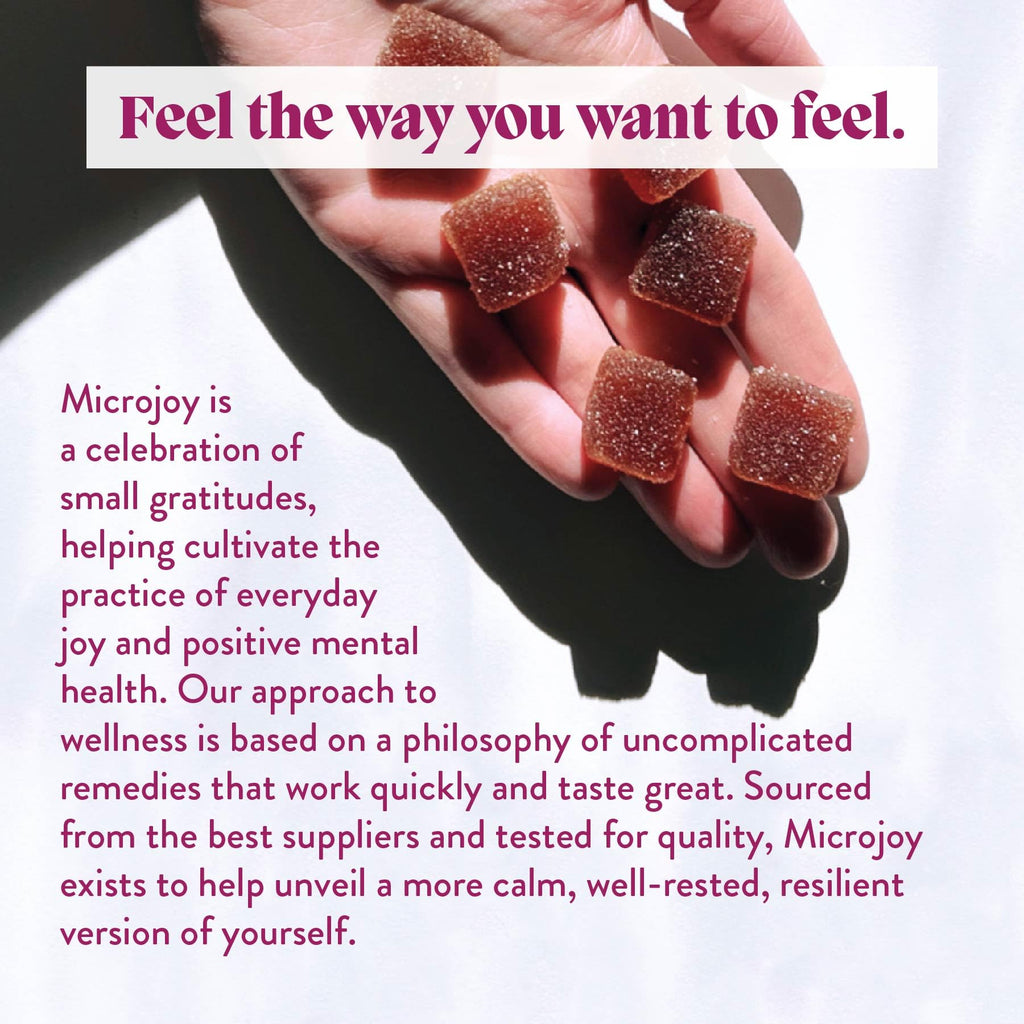 Microjoy Concentrate Gummies – Focus, Memory, Brain Health & Mood Support Supplement – Vegan, Non-GMO, Gluten-Free - Lemon Flavor (30 Servings)