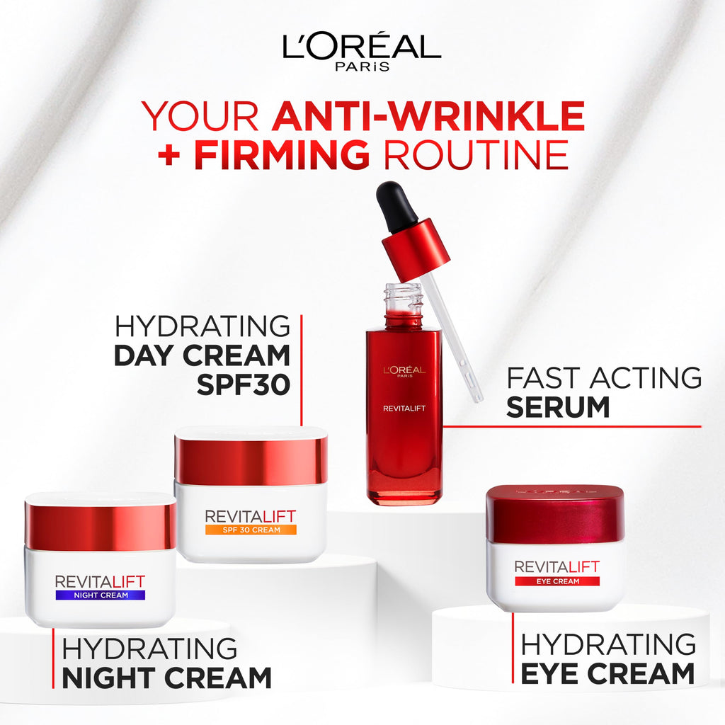 L'Oreal Paris SPF30 Day Cream, Hydrating SPF30 Face Moistruiser, 50ml