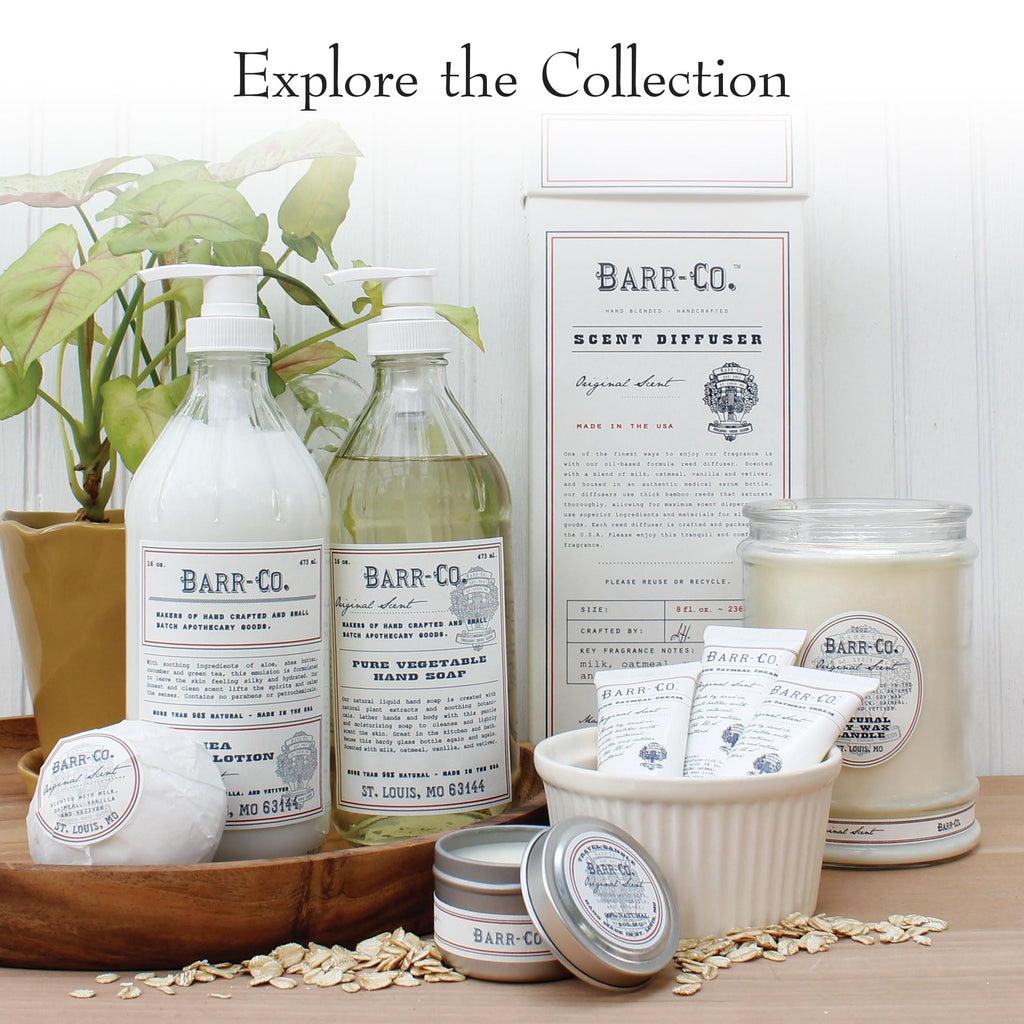 BARR-CO. Hand Soap – Natural Liquid Soap with Oat, Vanilla & Vetiver, Moisturizing Vegan Formula for Bathroom & Kitchen, Original Scent 16fl oz
