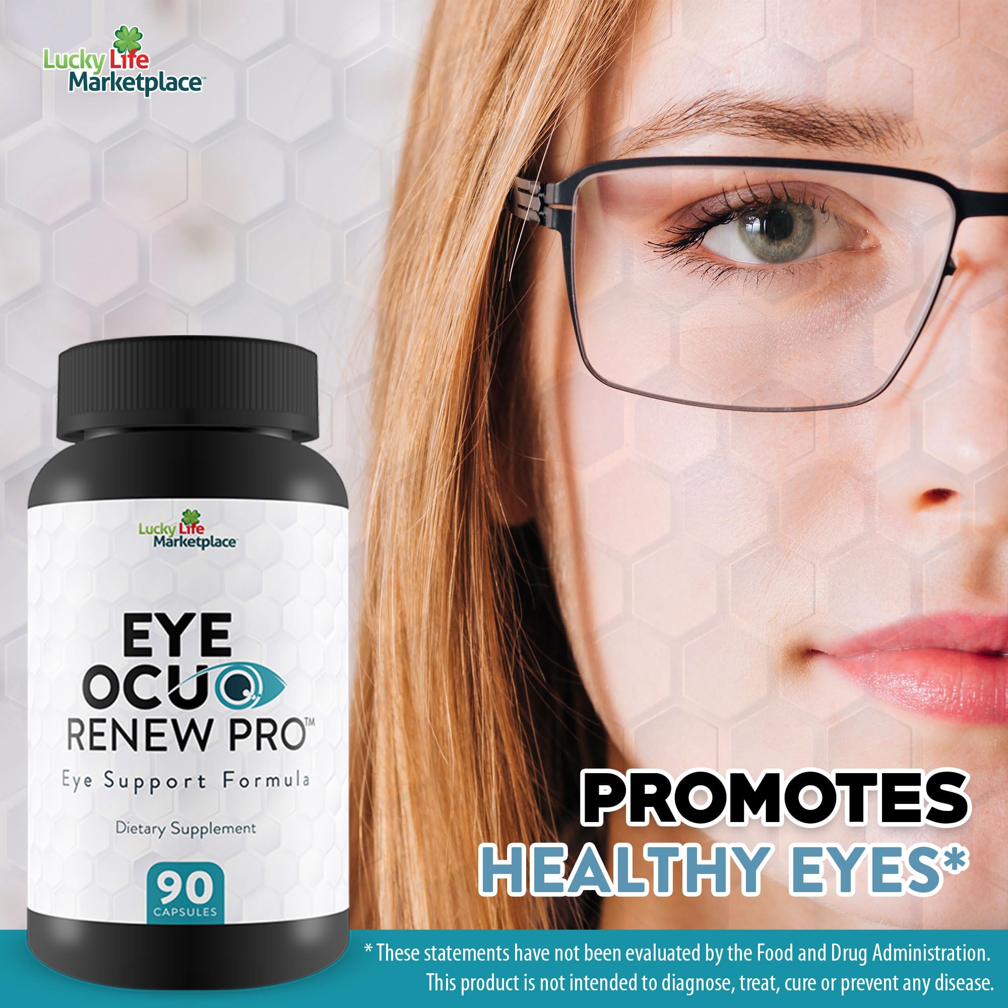 Eye Ocuo Renew Pro - Eye Health Support - Promote Healthy Eyesight Day & Night with Vision Supplements - Help Reduce Strain, Pressure, Blurred Vision with Pro Vision Vitamins, Minerals, & Herbs