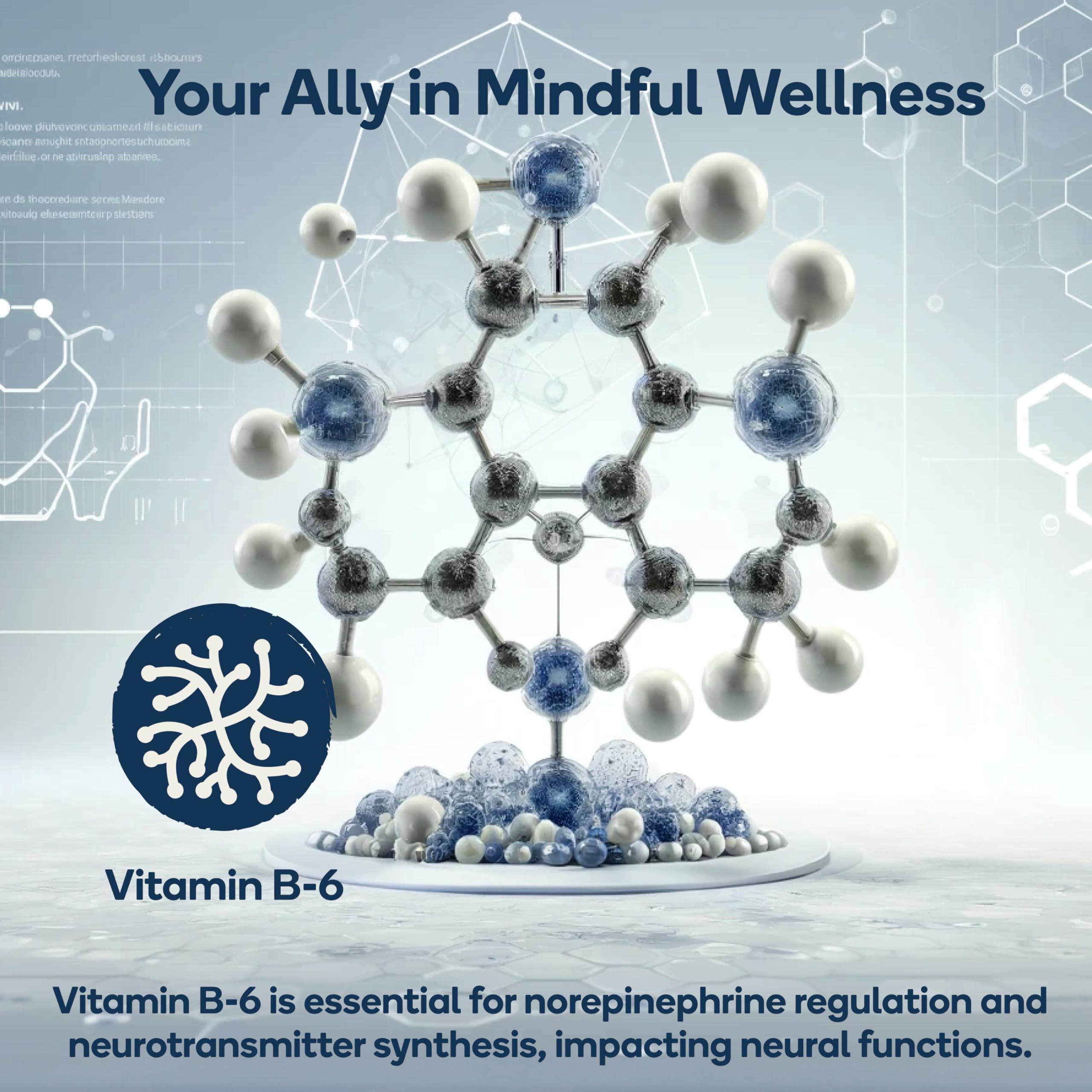 Nedley Health Brain - Balanced Neurotransmitter Support Supplement - Zinc, B6, Biotin for Cognitive Function - 90 Veggie Capsules (Brain)