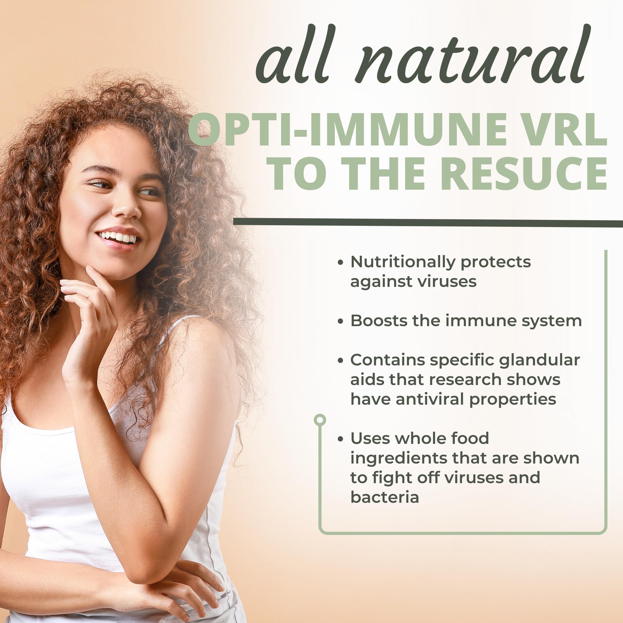 Optimal Health Systems Immune VRL | 7 Vitamin + 12 Nutrient Blend | Pomegranate Extract, Astragalus, Brocolli | Spleen, Thymus, Lymph, Tonsil & Parotid Support | 60 Capsules