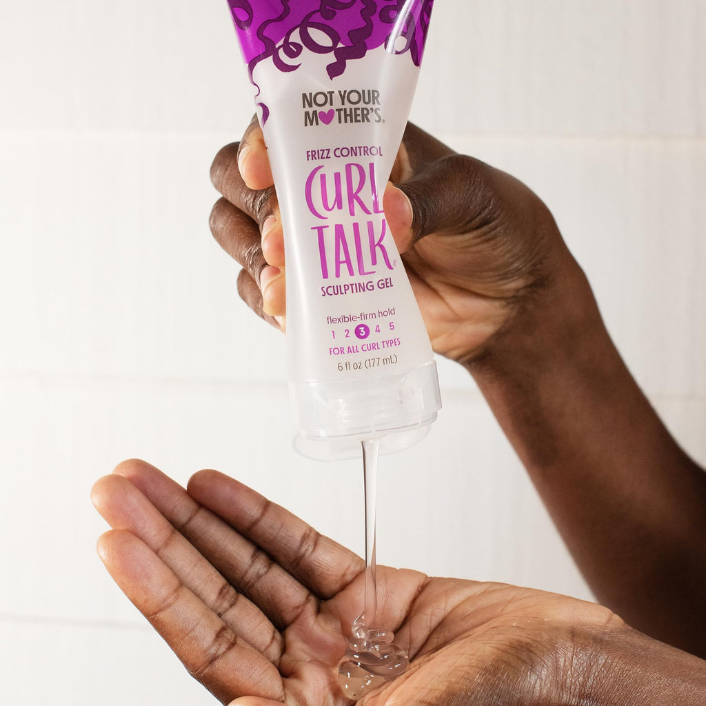 Not Your Mother's Curl Talk Frizz Control Sculpting Gel, Defining Cream, and Refreshing Curl Foam (3-Pack) - 6 fl oz - Formulated with Rice Curl Complex - For All Curly Hair Types