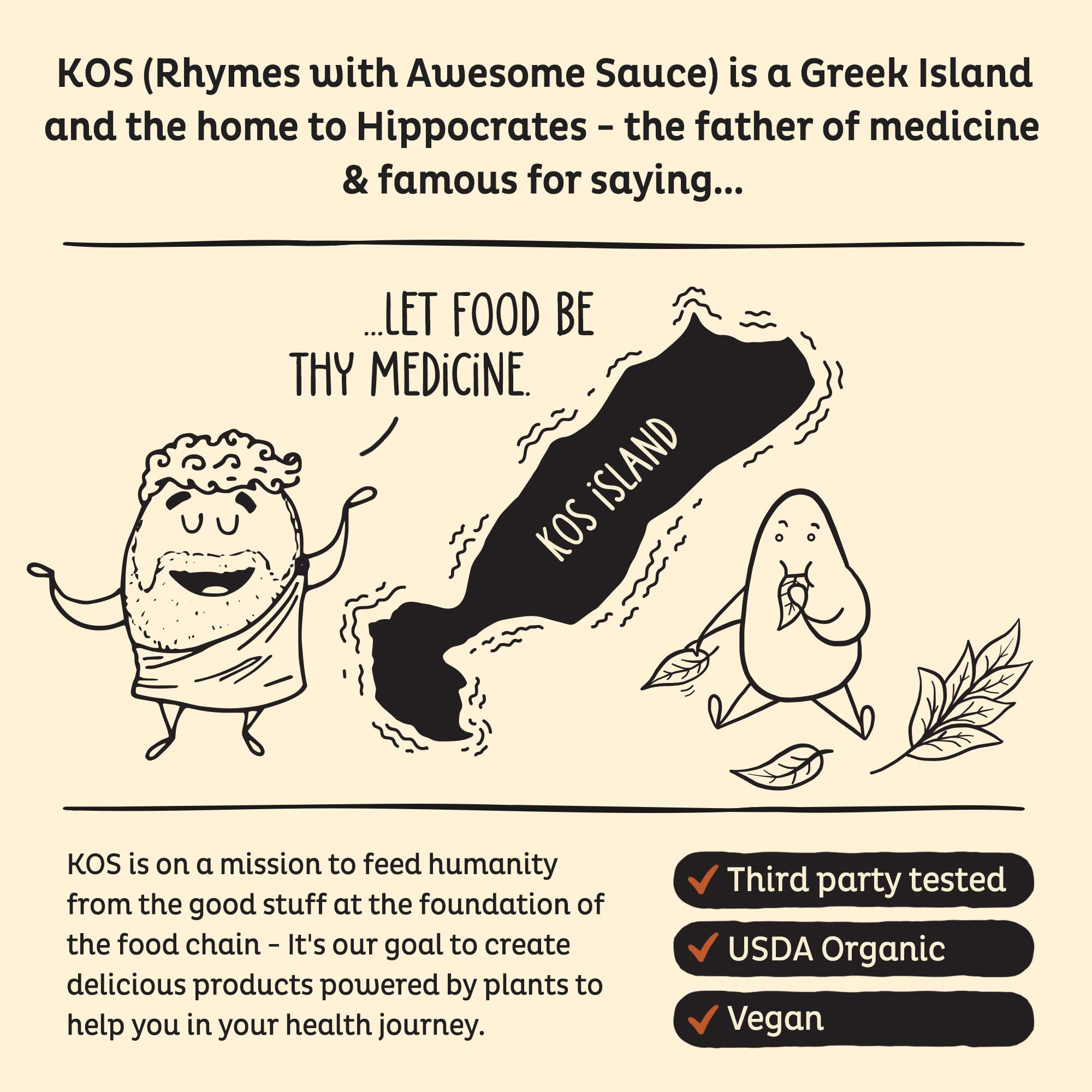KOS Vegan Protein Powder, Salted Caramel Coffee - Low Carb Pea Protein Blend, Organic Plant Superfood Rich in Vitamins & Minerals - Keto, Dairy Free - Meal Replacement for Women & Men - 15 Servings