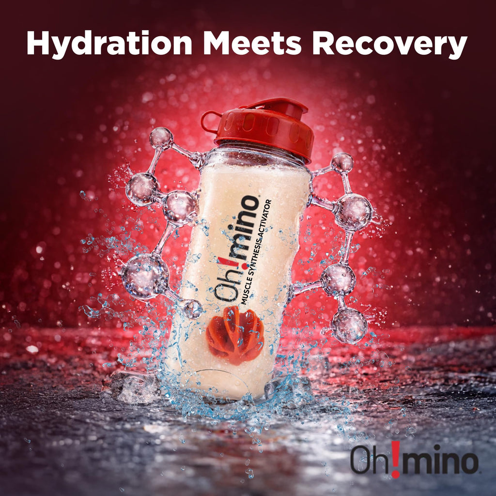 Ohmino BCAA + EAA Powder, Amino Acid Supplement, Tropical, 40 Servings
