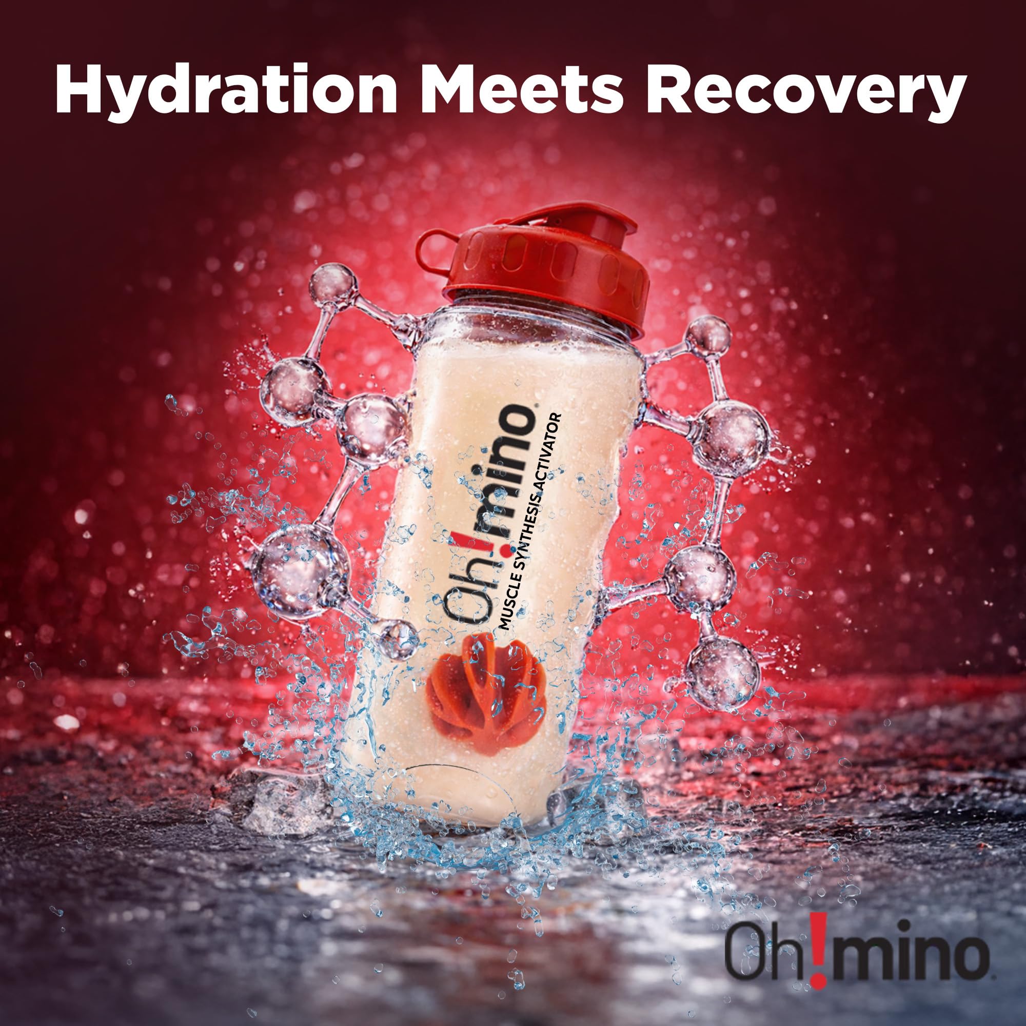 Ohmino BCAA + EAA Powder, Amino Acid Supplement, Tropical, 40 Servings