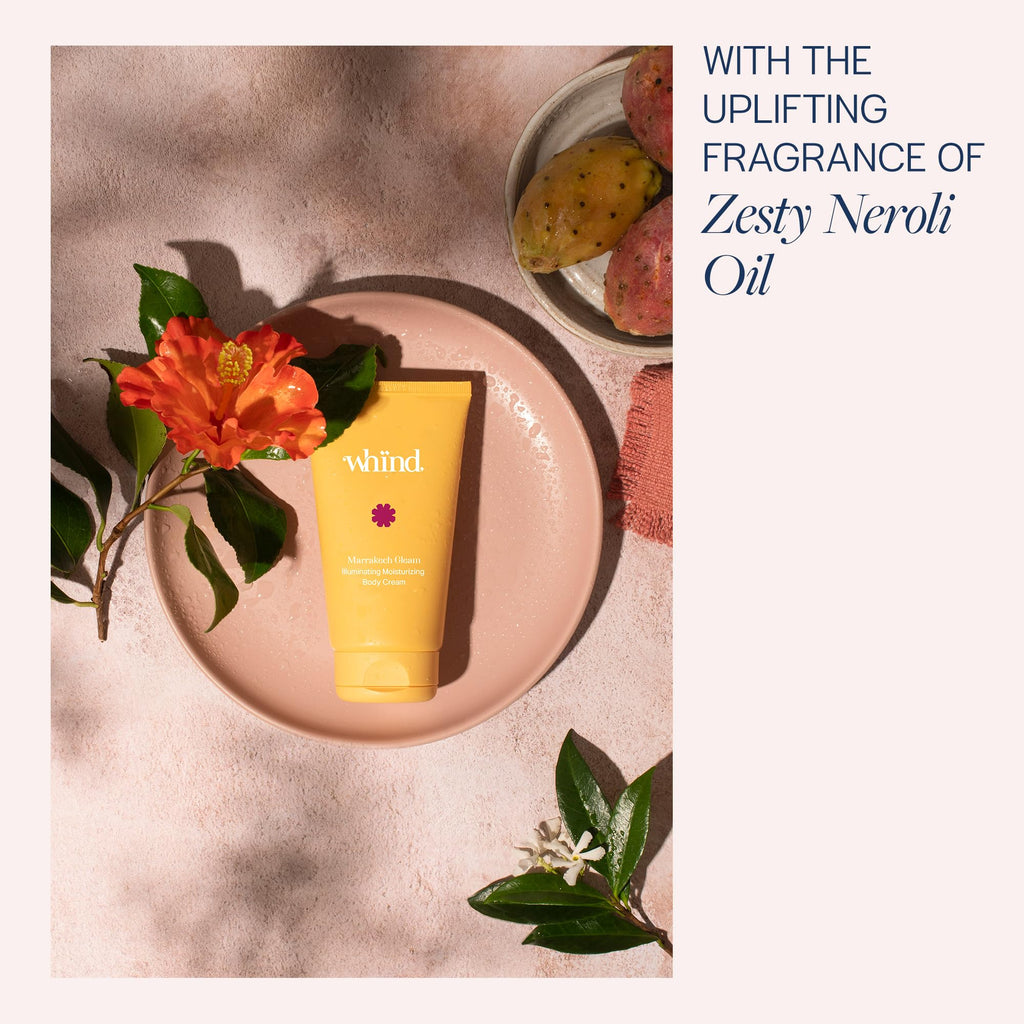 WHIND Marrakech Gleam Illuminating Body Cream – Jelly Body Butter Moisturizer that Instantly Hydrates and Nourishes with Vitamin C – 150ml
