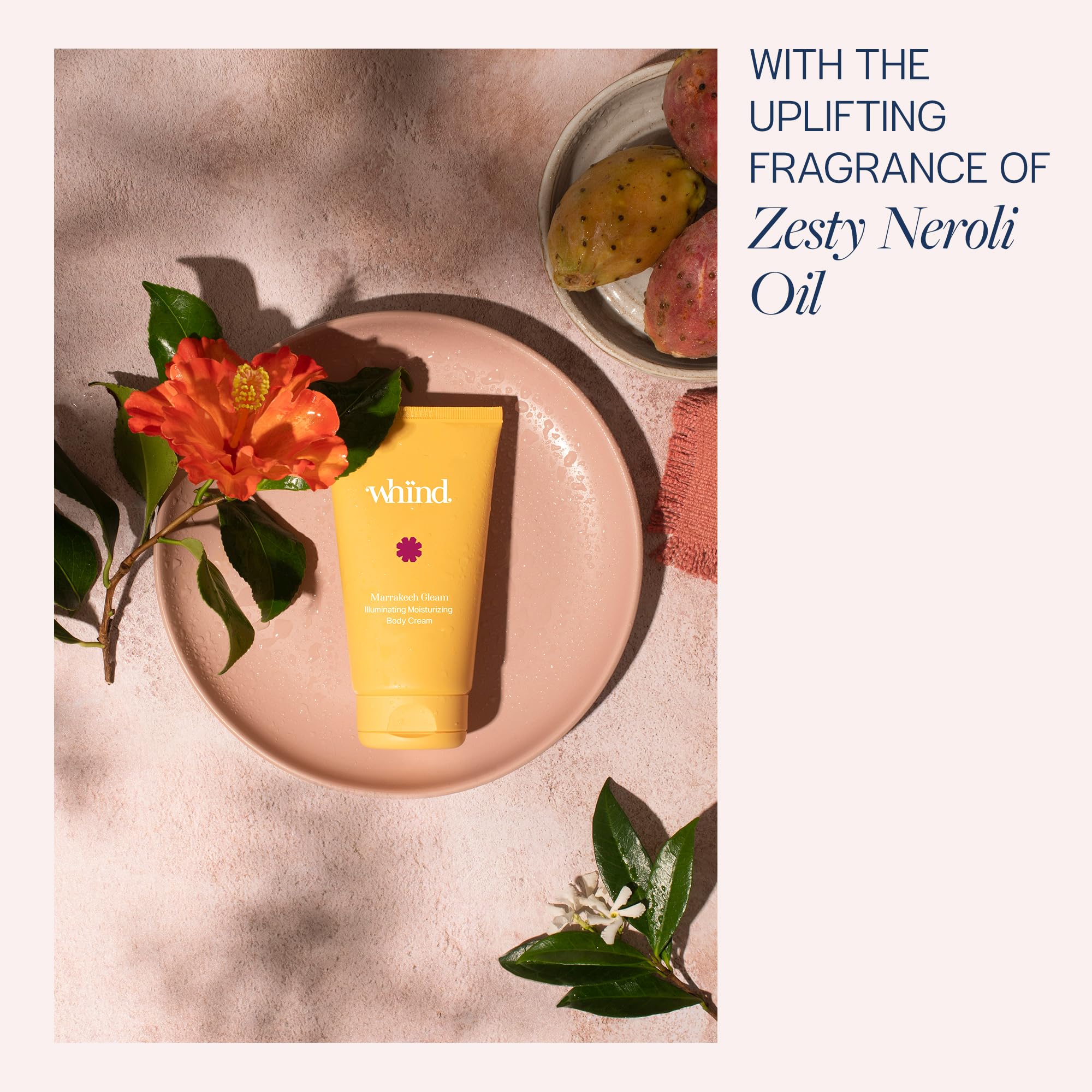 WHIND Marrakech Gleam Illuminating Body Cream – Jelly Body Butter Moisturizer that Instantly Hydrates and Nourishes with Vitamin C – 150ml