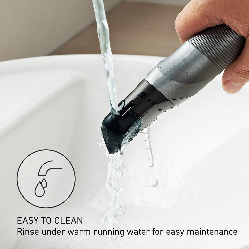 Panasonic Body Groomer for Men & Women, Unisex Wet/Dry Cordless Electric Body Hair Trimmer for Men & Women w/ 2 Comb Attachments, Multi-Directional Shaving in Sensitive Areas - ER-GK80-S (Black)