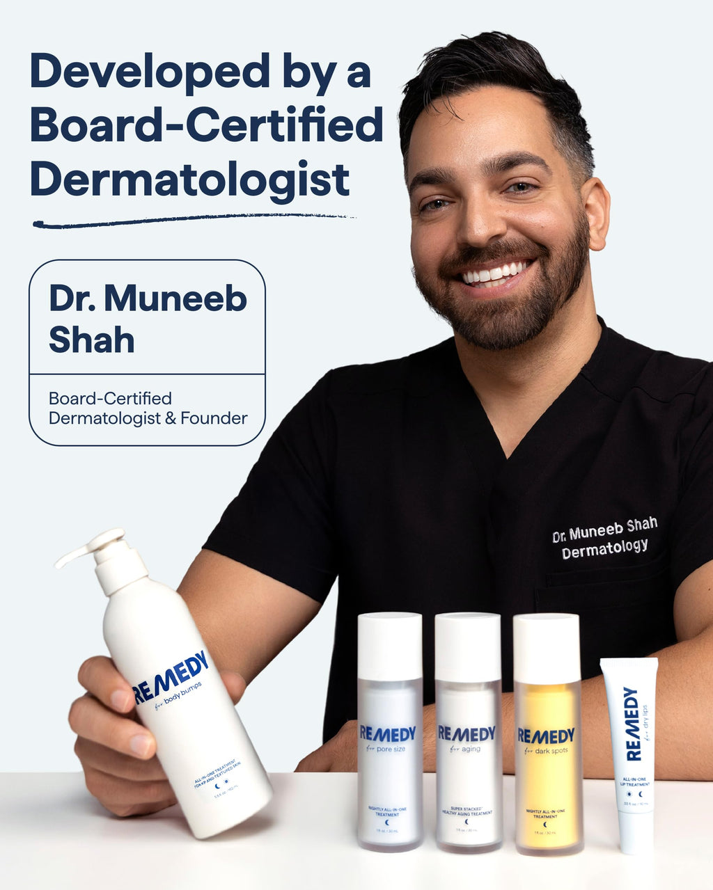 Remedy for Pore Size | Pore Refining Advanced Serum | Large Pore Minimizer with Retinol, BHA Salicylic Acid, Niacinamide | for Texture, Pimples, Blackheads | by Dermatologist Dr. Shah
