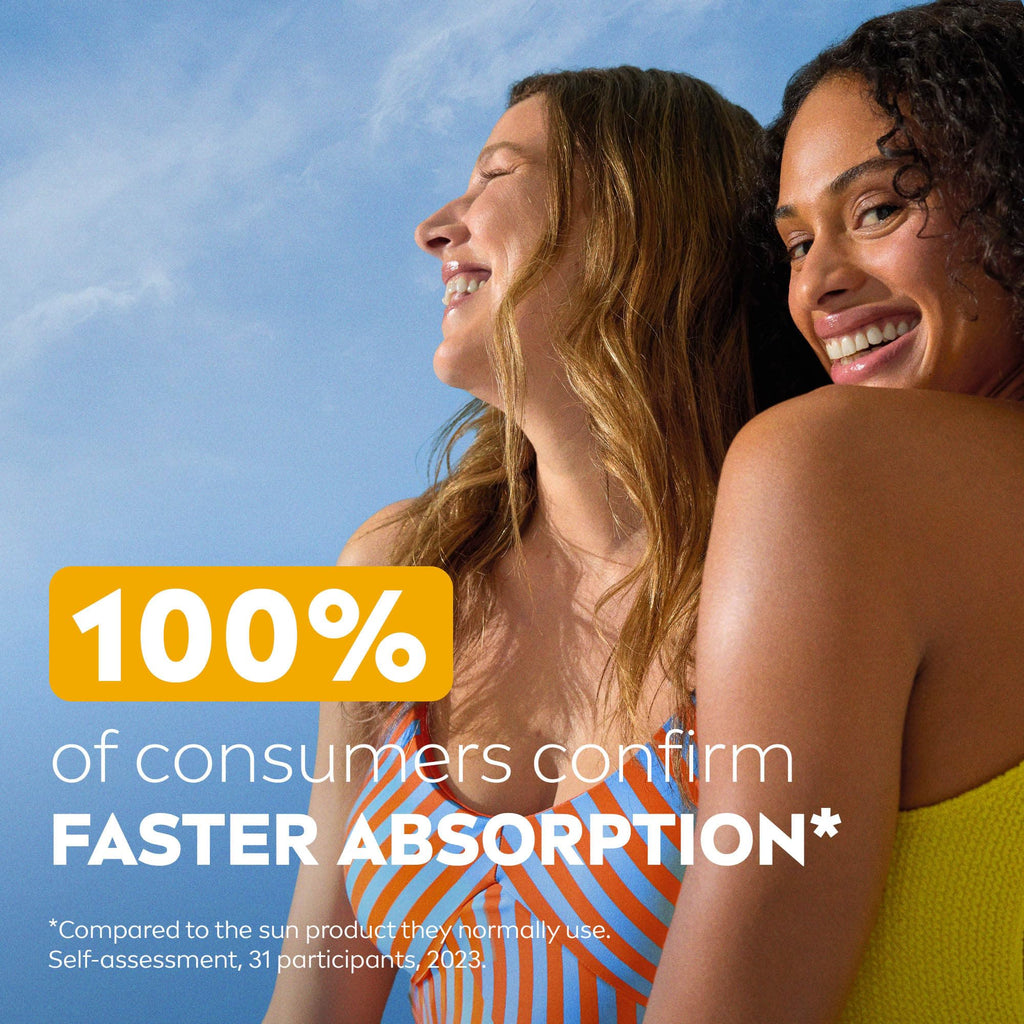 NIVEA SUN Protect & Moisture Sun Lotion SPF 15 (200 ml), Suncream with Vitamin C and Hyaluron, Provides 48H Moisture and Immediate UVA/UVB Protection, Fast-Absorbing, No White Cast Formula