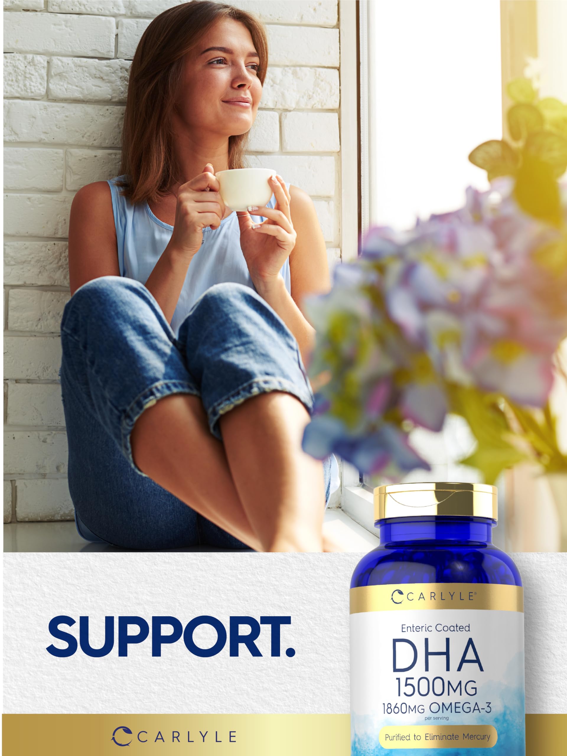 Carlyle DHA Supplement 1500mg | 180 Softgels | Omega-3 Supplement