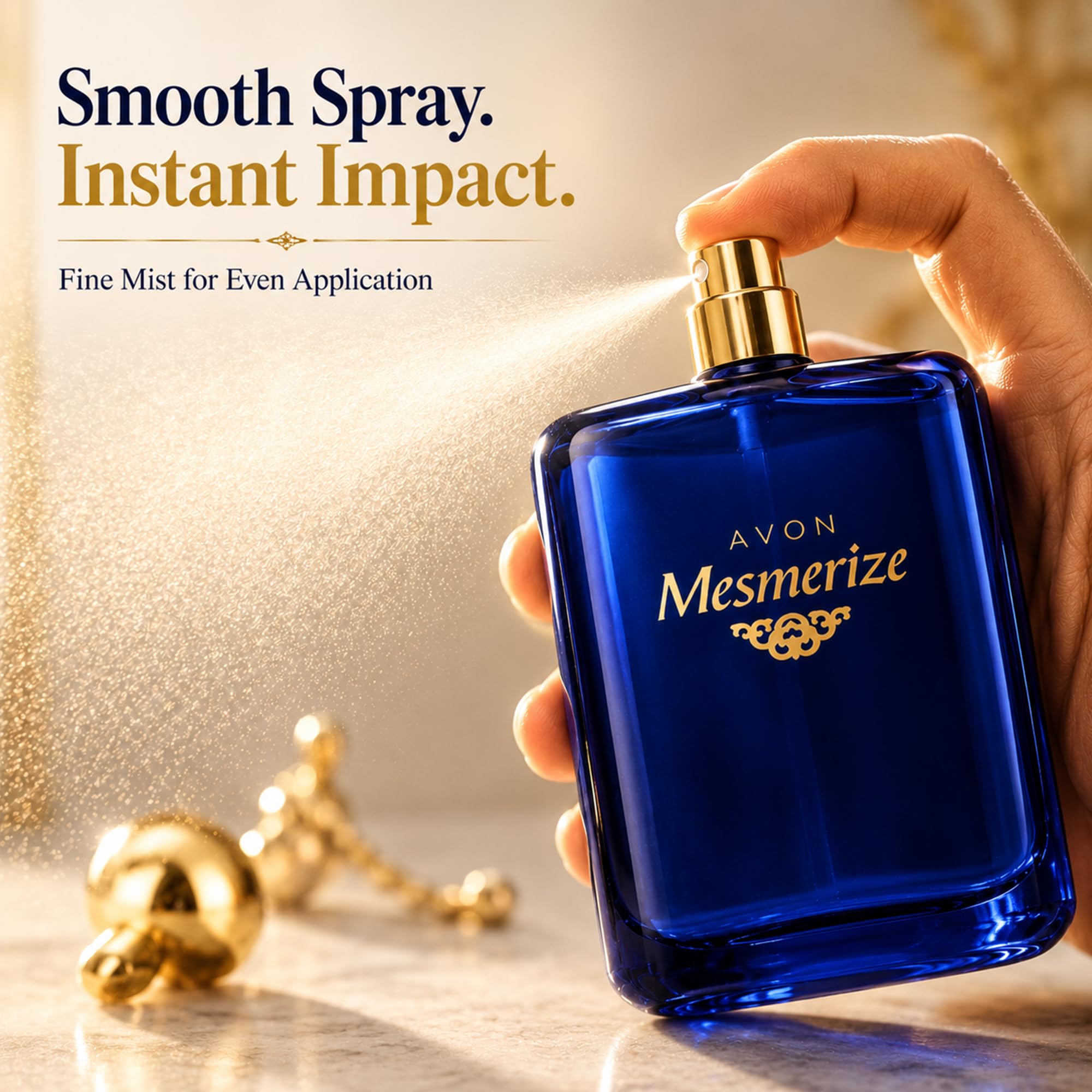 AVON Mesmerize Cologne Spray — Long-Lasting Cologne for Men with Sandalwood & Warm Amber — Classic Signature Mens Cologne, Perfume for Men, Everyday Wear & Gifting, 3.4 fl oz Travel Size