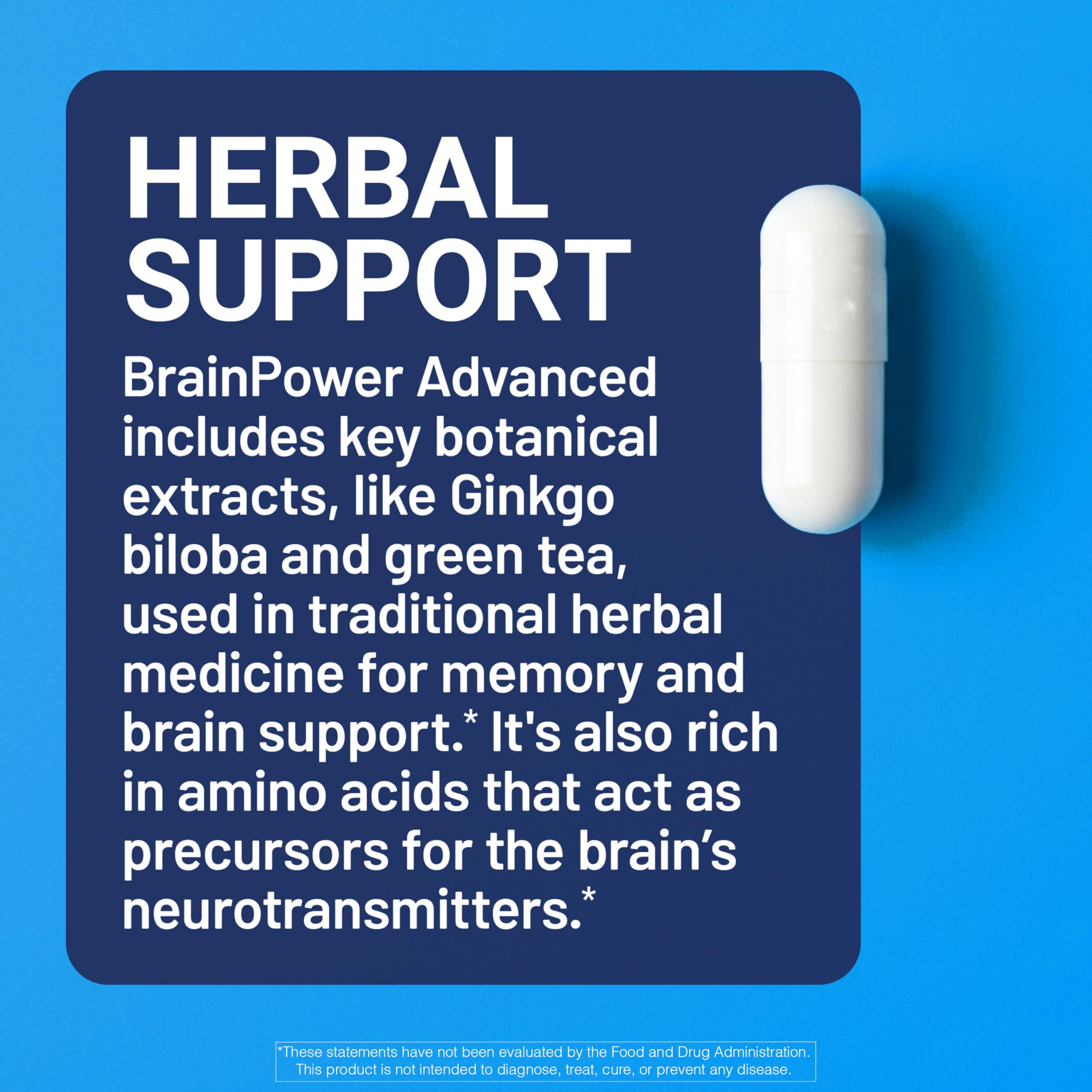 U.S. Doctors' Clinical BrainPower Advanced Clinically Tested Memory Supplement - 15 Brain-Boosting Ingredients for Memory & Brain Function Support - USA Manufactured - [1 Month Supply - 60Count]